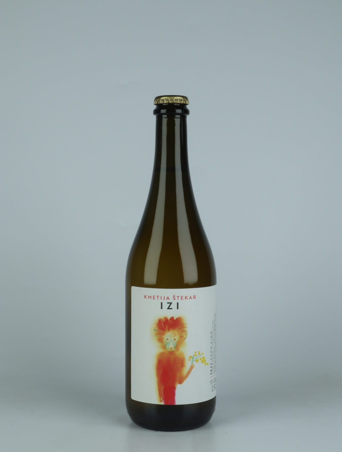 A bottle 2022 Izi Sparkling from Kmetija Stekar, Brda in Slovenia