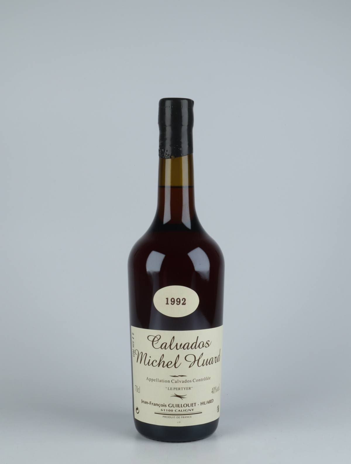 A bottle 1992 Calvados Spirits from Michel Huard, Normandy in France