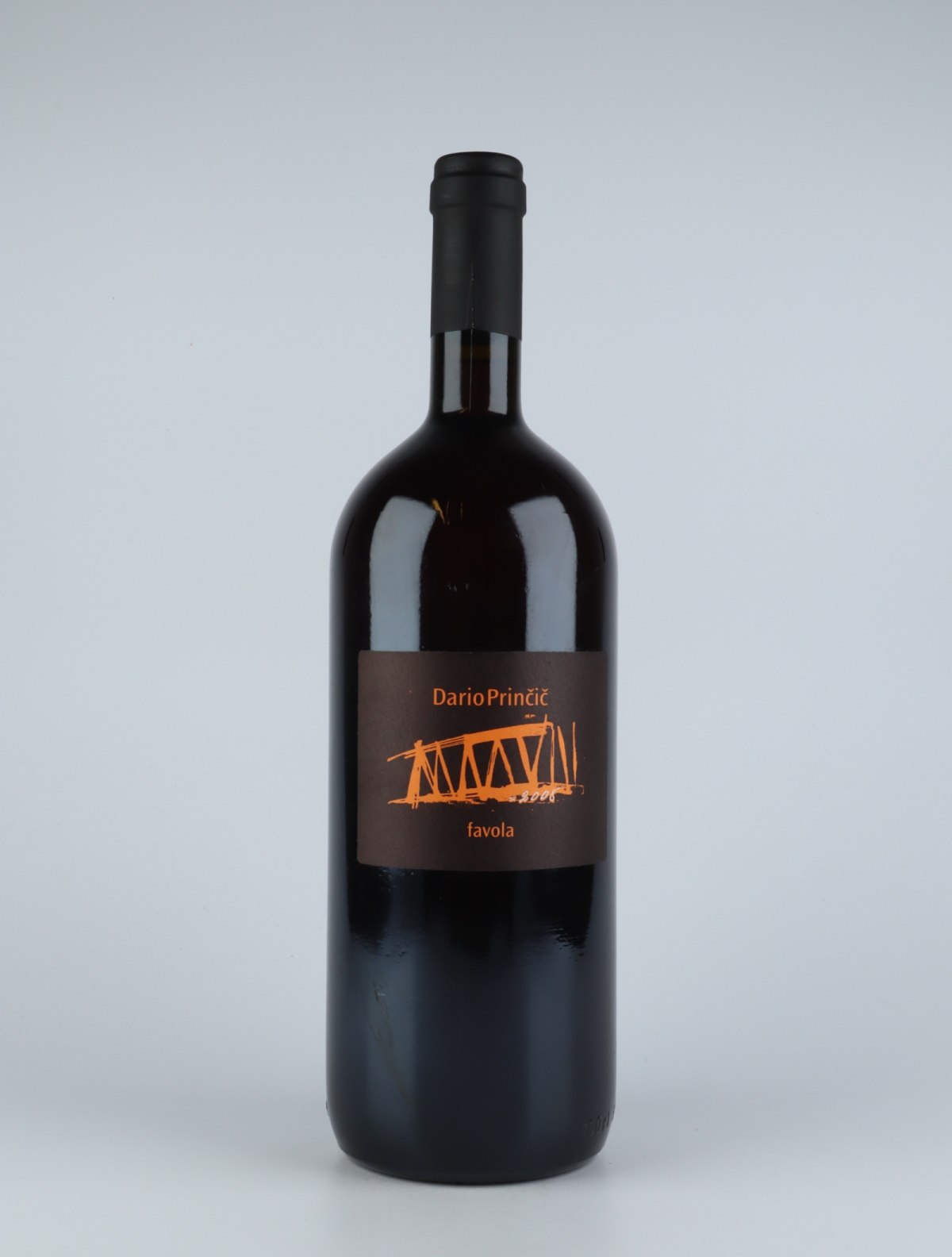 A bottle 2008 Favola Bianco Orange wine from Dario Princic, Friuli in Italy