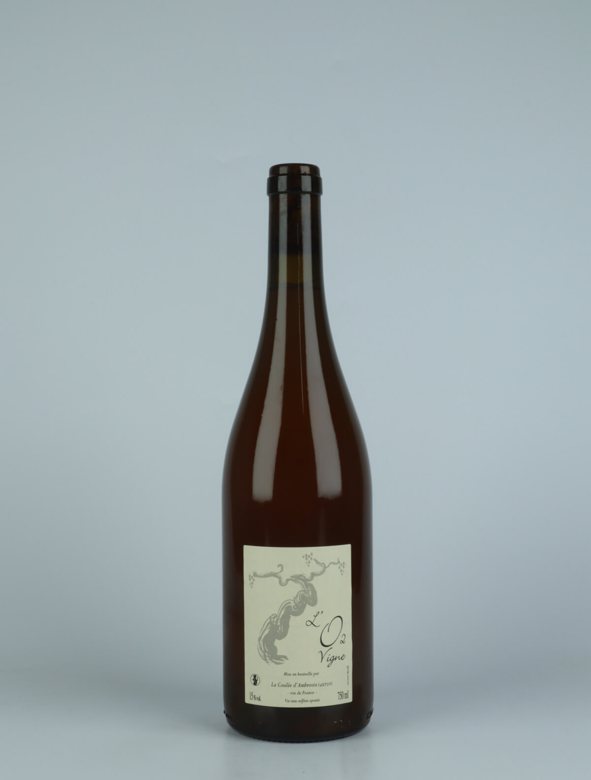 A bottle 2012 O2 Vigne White wine from Jean-Francois Chene, Loire in France