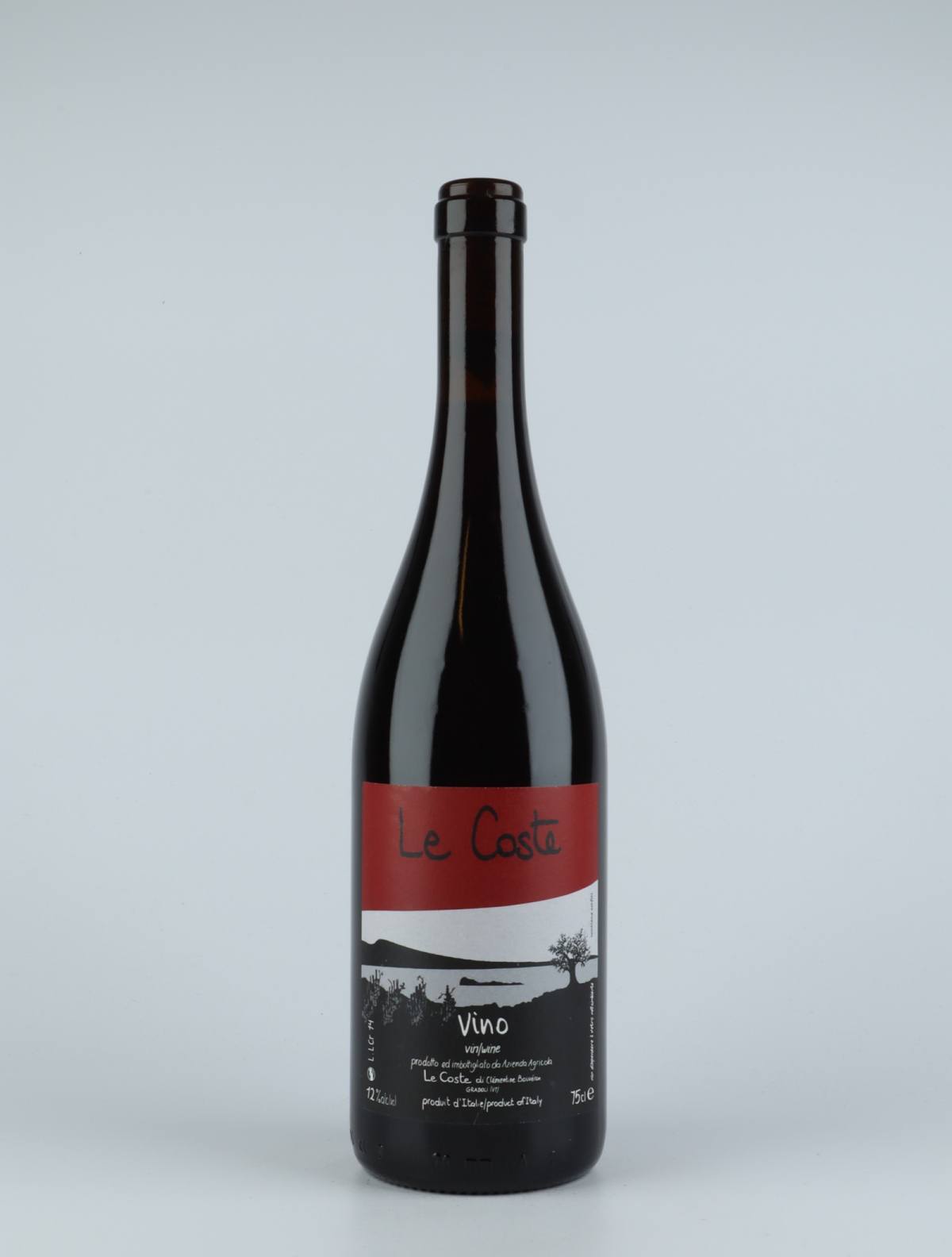 A bottle 2014 Le Coste Rosso Red wine from Le Coste, Lazio in Italy
