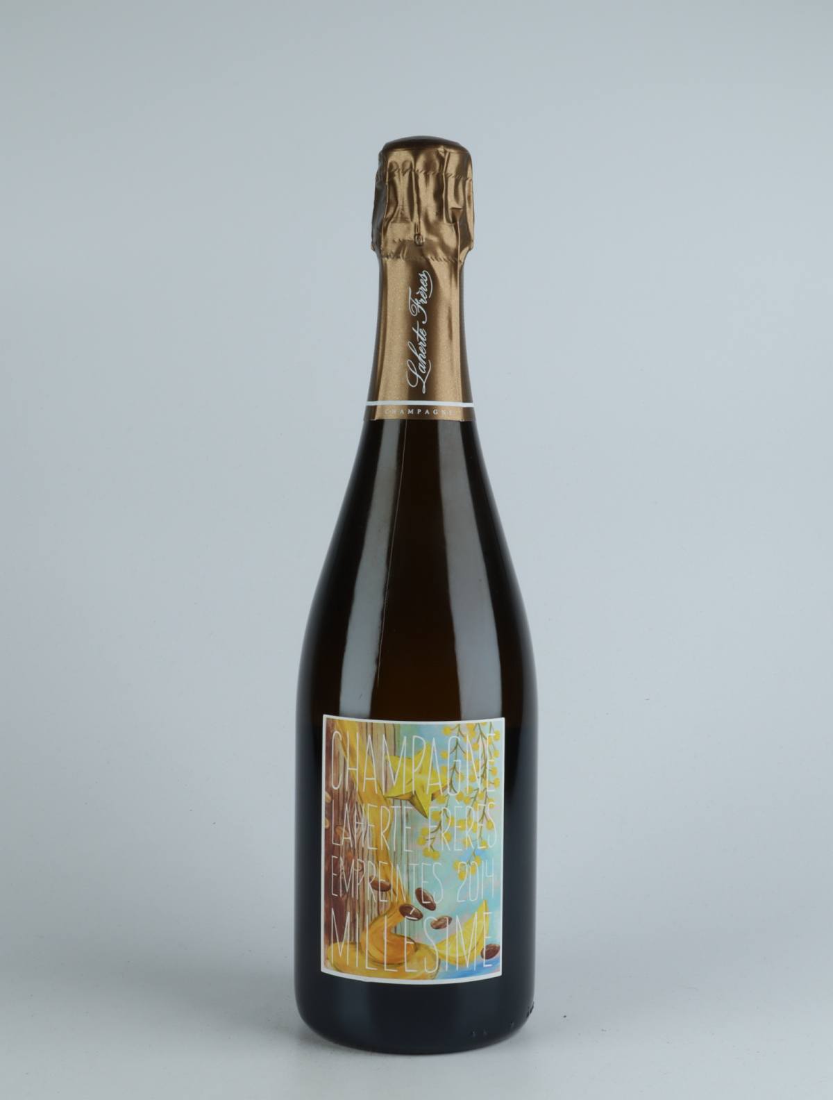A bottle 2014 Les Empreintes - Extra Brut Sparkling from Laherte Frères, Champagne in France