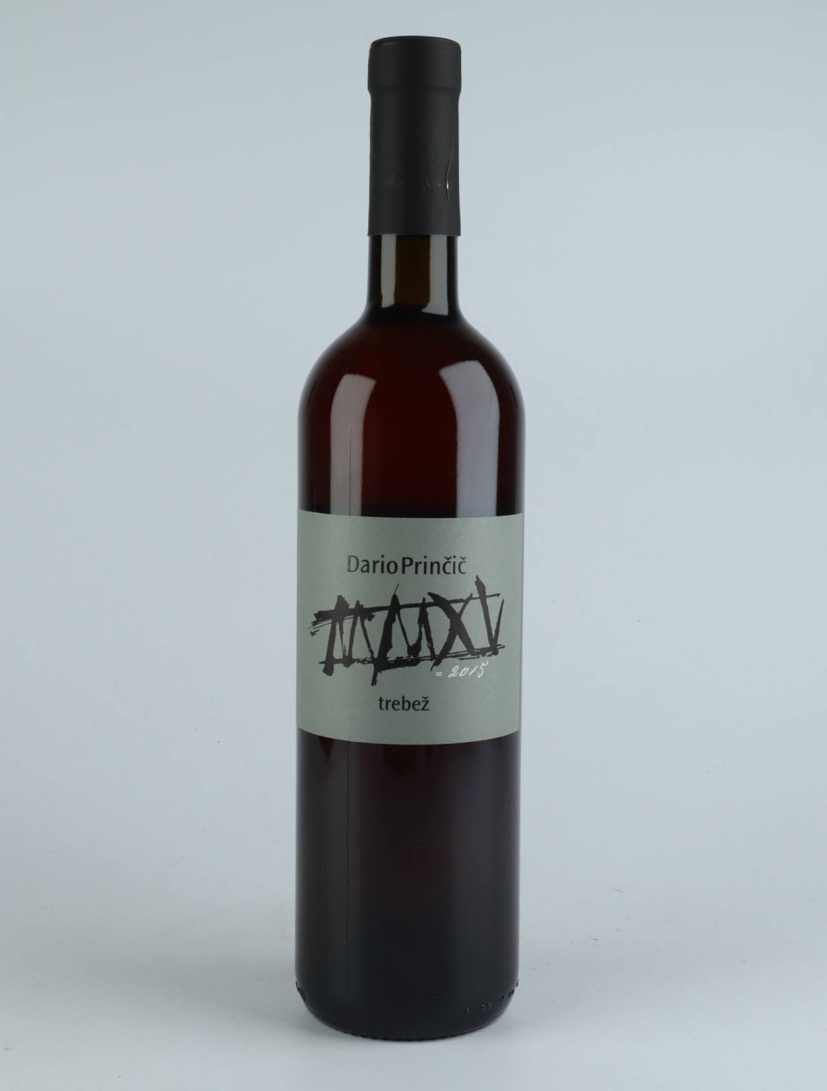 A bottle 2015 Bianco Trebez Orange wine from Dario Princic, Friuli in Italy