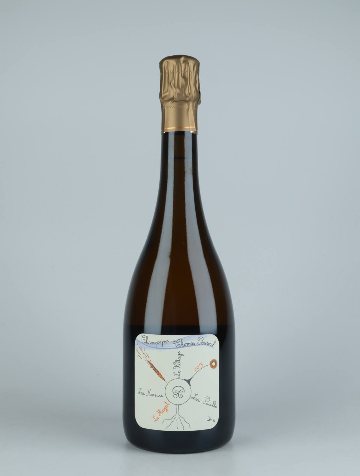 En flaske 2015 Chamery 1. Cru - Le Hazat Mousserende fra Thomas Perseval, Champagne i Frankrig