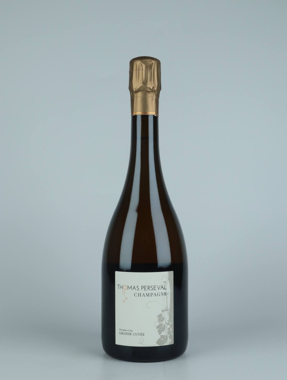 En flaske 2015 Grande Cuvée 1. Cru Mousserende fra Thomas Perseval, Champagne i Frankrig
