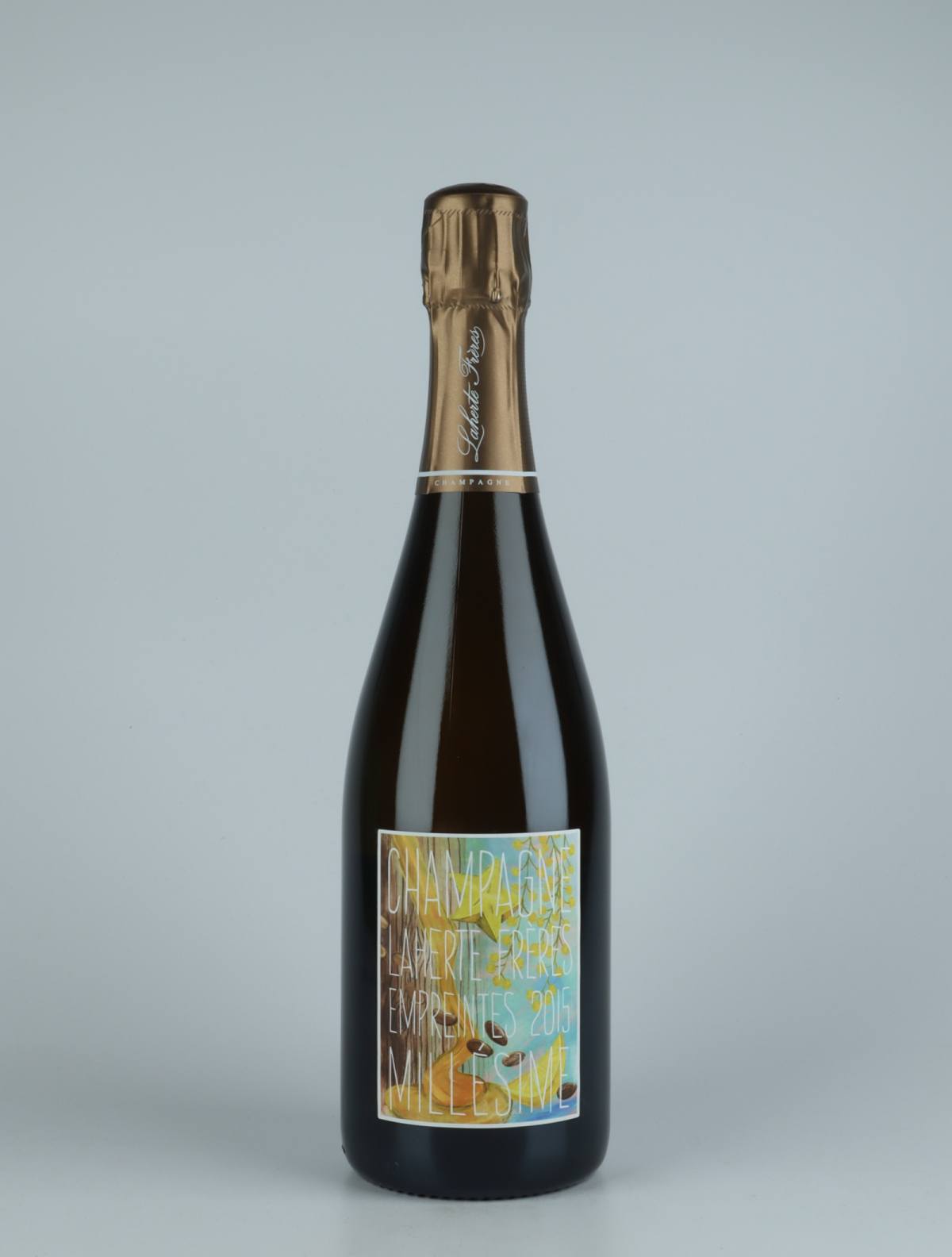 A bottle 2015 Les Empreintes - Extra Brut Sparkling from Laherte Frères, Champagne in France