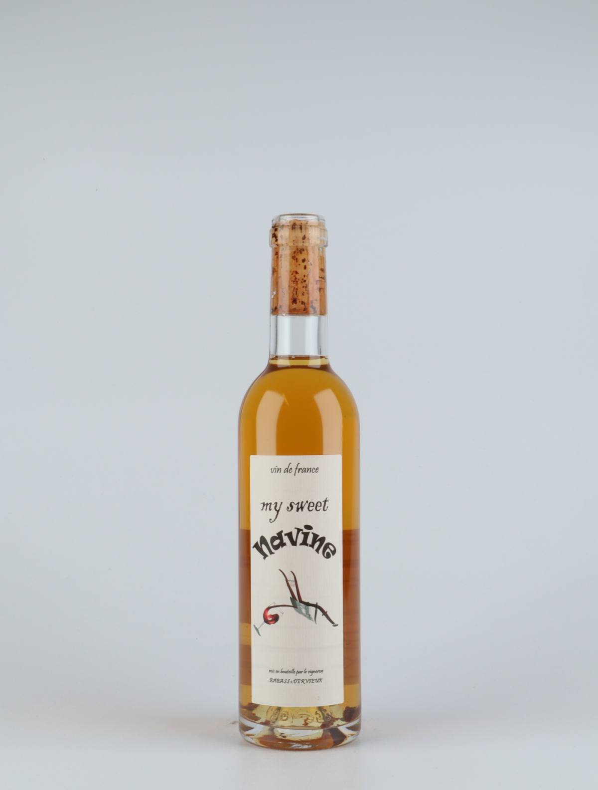 A bottle 2015 My Sweet Navine Sweet wine from Les Vignes de Babass, Loire in France
