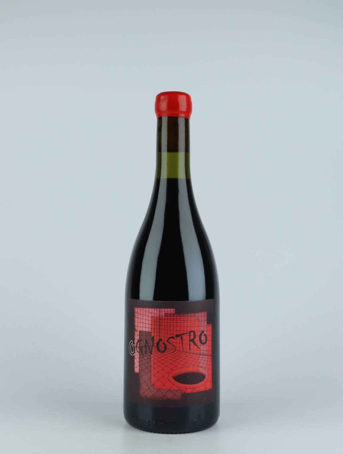 A bottle 2015 Ognostro Rosso Red wine from Marco Tinessa, Campania in Italy