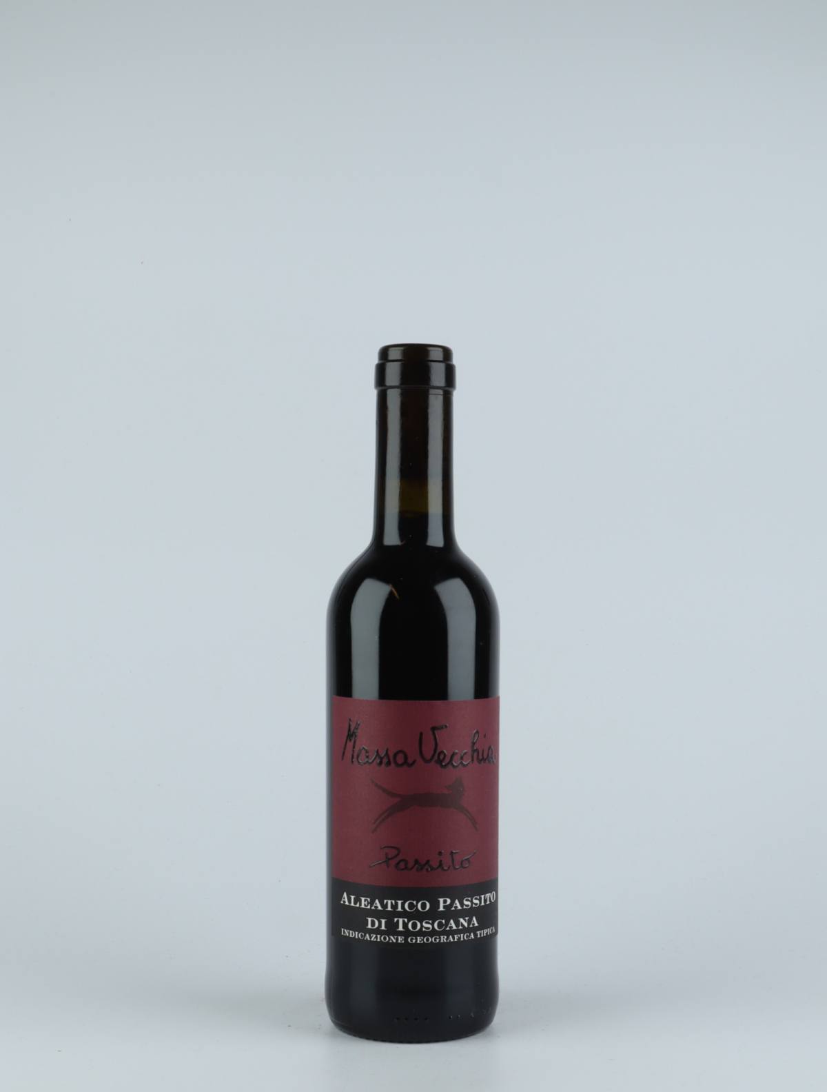A bottle 2015 Passito Aleatico Sweet wine from Massa Vecchia, Tuscany in Italy