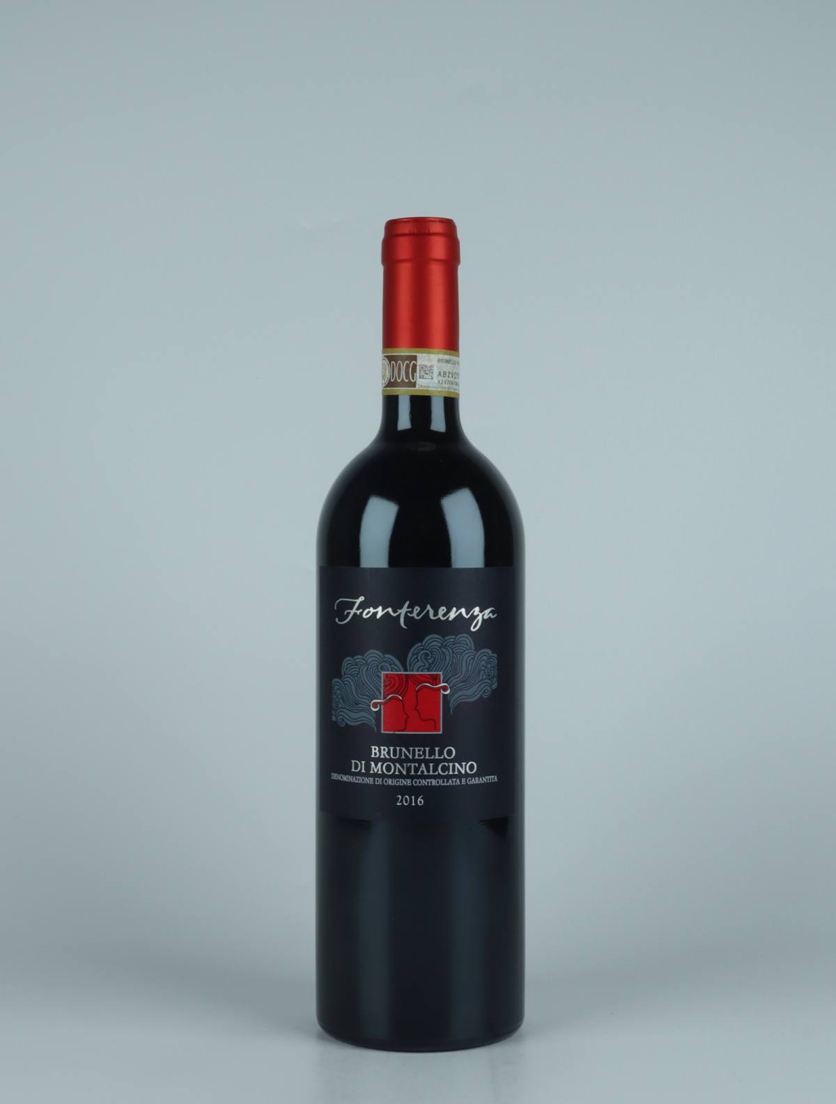 A bottle 2016 Brunello di Montalcino Red wine from Fonterenza, Tuscany in Italy