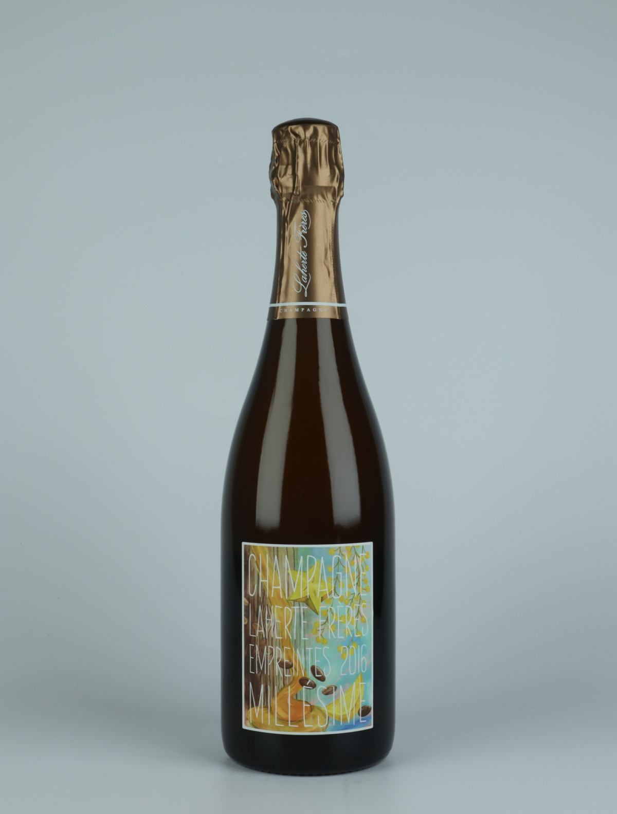 A bottle 2016 Les Empreintes - Extra Brut Sparkling from Laherte Frères, Champagne in France