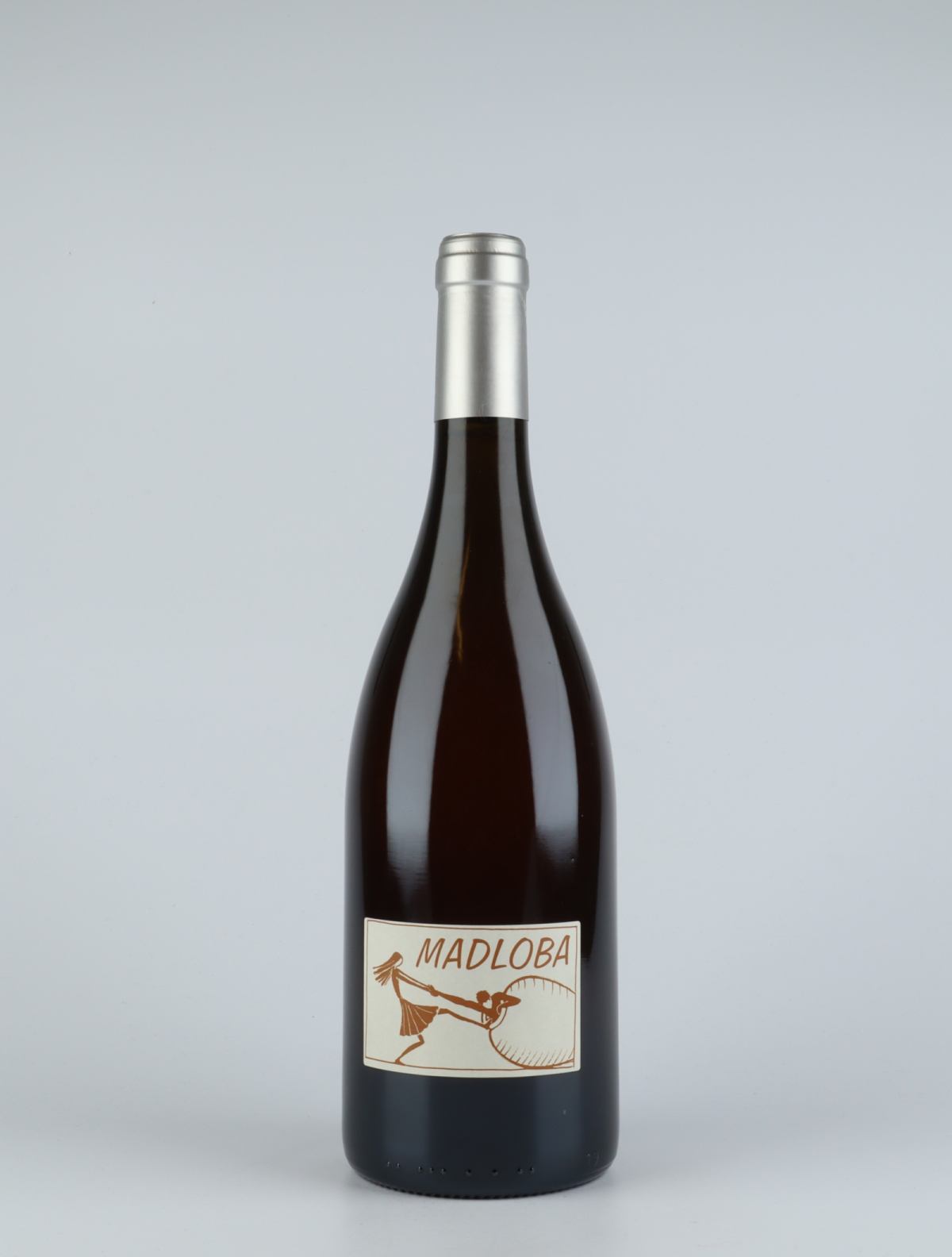 En flaske 2016 Madloba Ambré Orange vin fra Domaine des Miquettes, Rhône i Frankrig