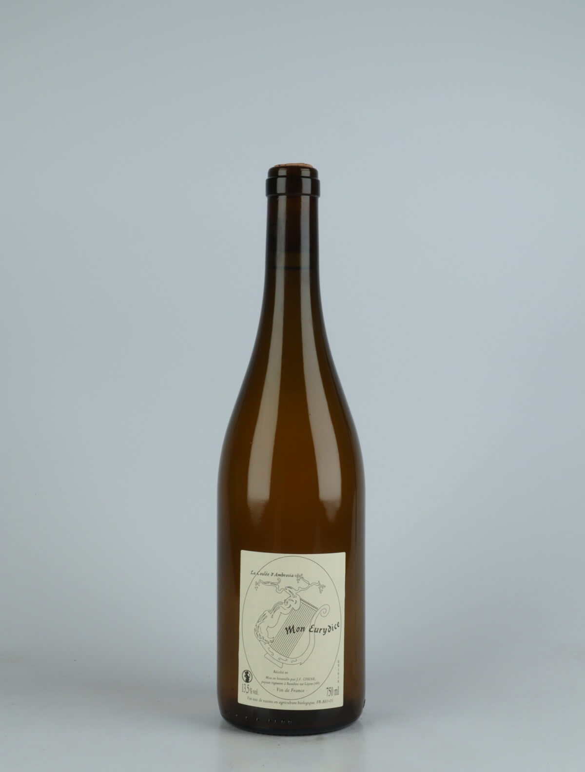 A bottle 2016 Mon Eurydice White wine from Jean-Francois Chene, Loire in France