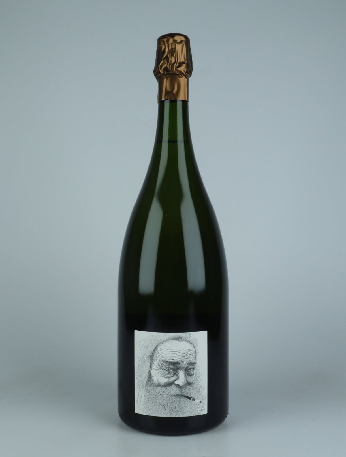 En flaske 2017 Heraclite - Chardonnay - Brut Nature - Magnum Mousserende fra Stroebel, Champagne i Frankrig