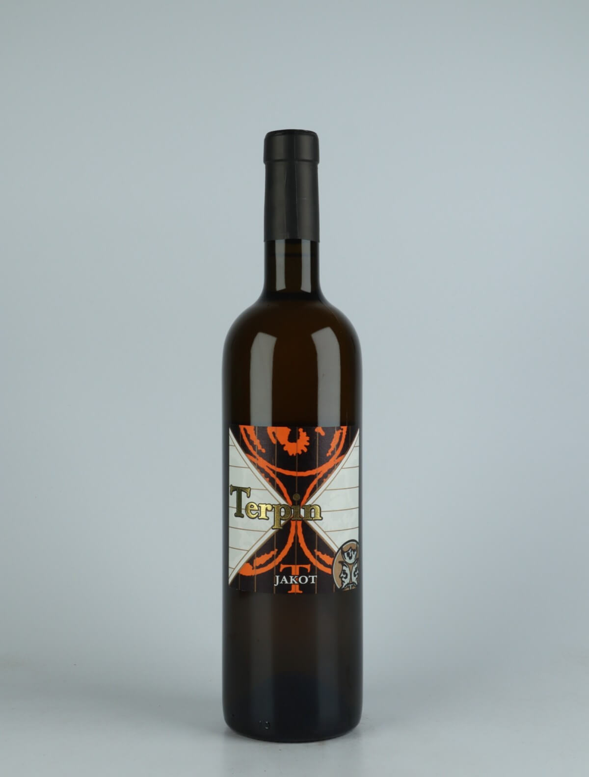 En flaske 2017 Jakot Orange vin fra Franco Terpin, Friuli i Italien