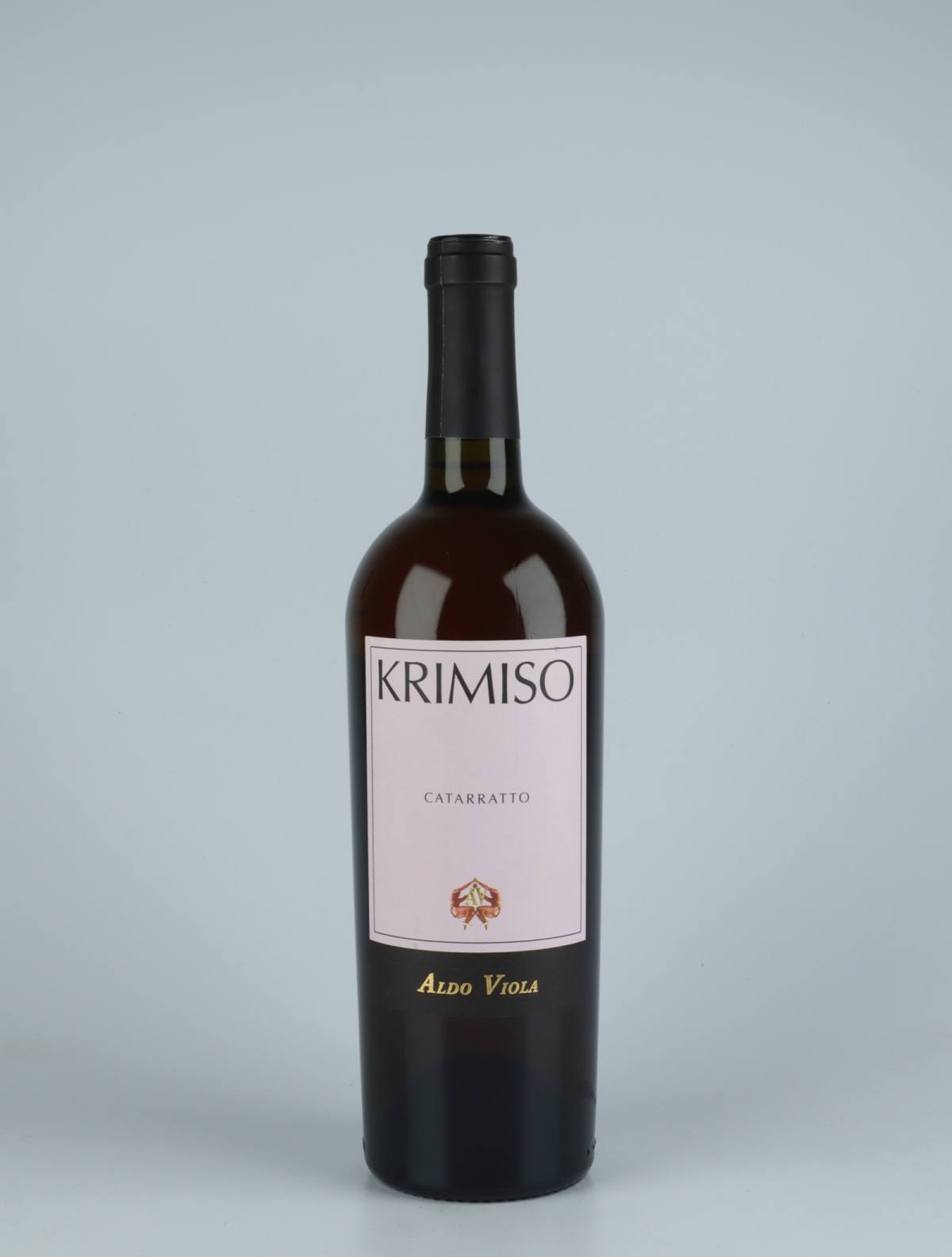 A bottle 2017 Krimiso Catarratto White wine from Aldo Viola, Sicily in Italy