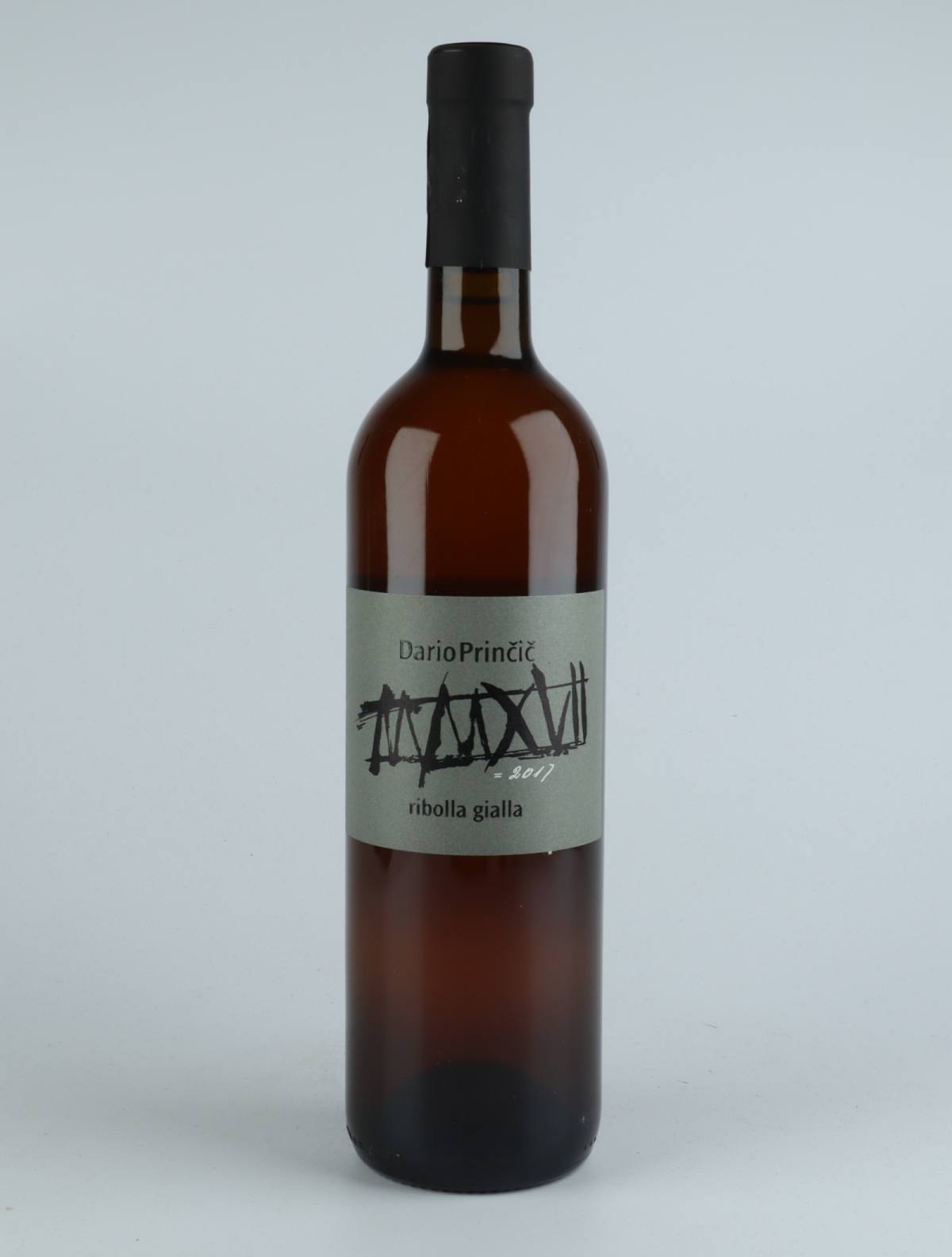 A bottle 2017 Ribolla Gialla Orange wine from Dario Princic, Friuli in Italy