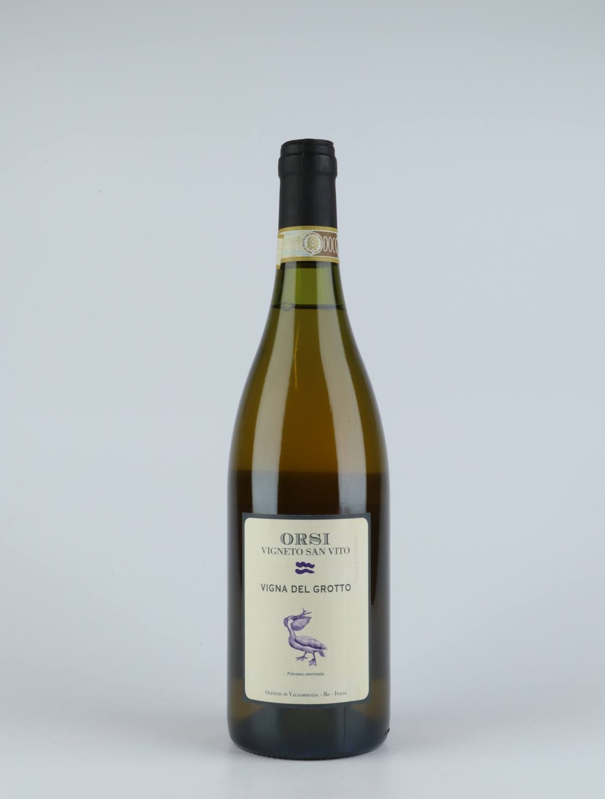 A bottle 2017 Vigna del Grotto White wine from Orsi - San Vito, Emilia-Romagna in Italy
