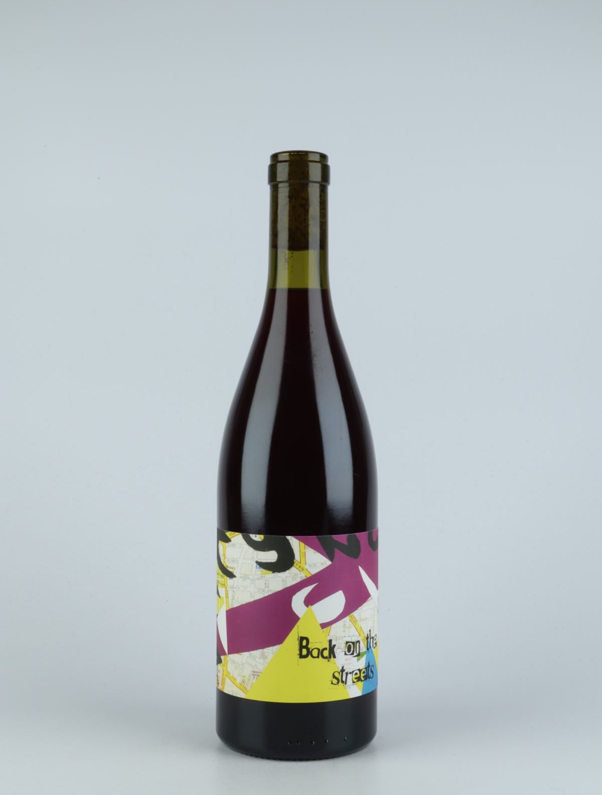 A bottle 2018 Back on the streets Red wine from Ad Vinum, Gard in France
