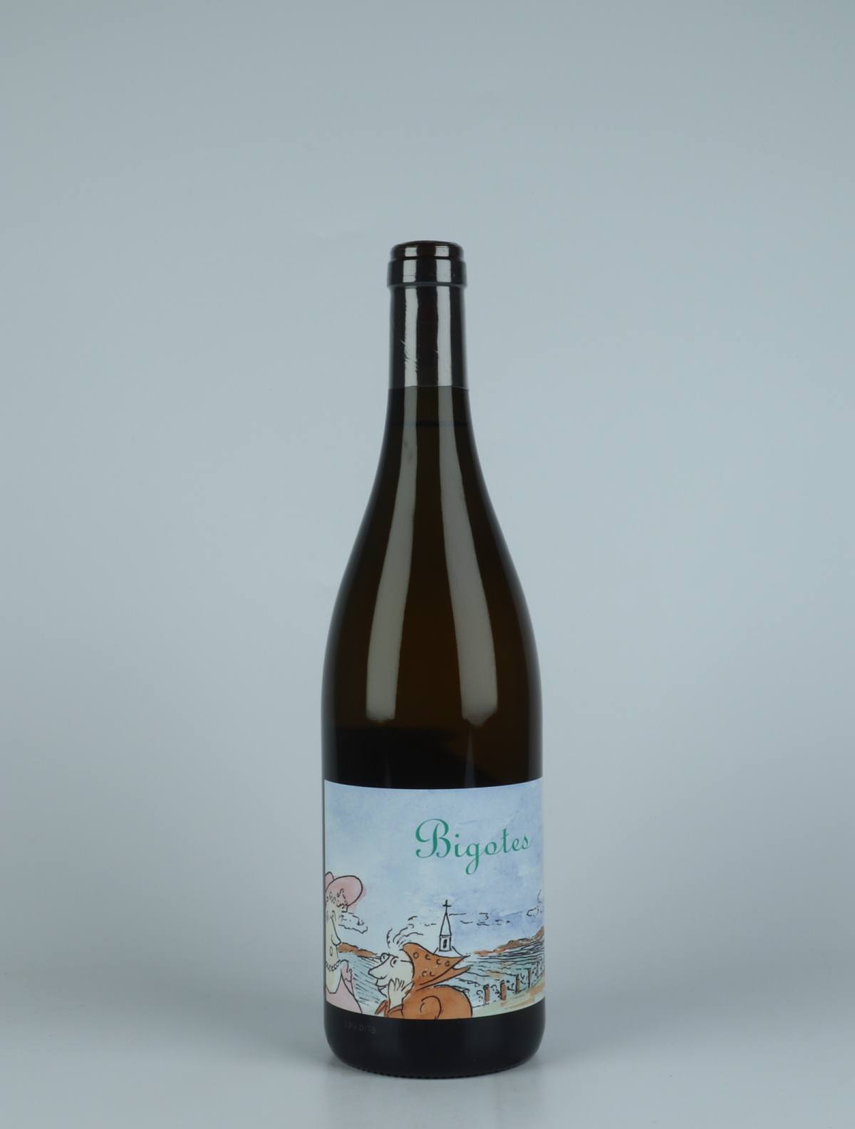En flaske 2018 Bourgogne Blanc - Bigotes - Qvevris Hvidvin fra Frédéric Cossard, Bourgogne i Frankrig