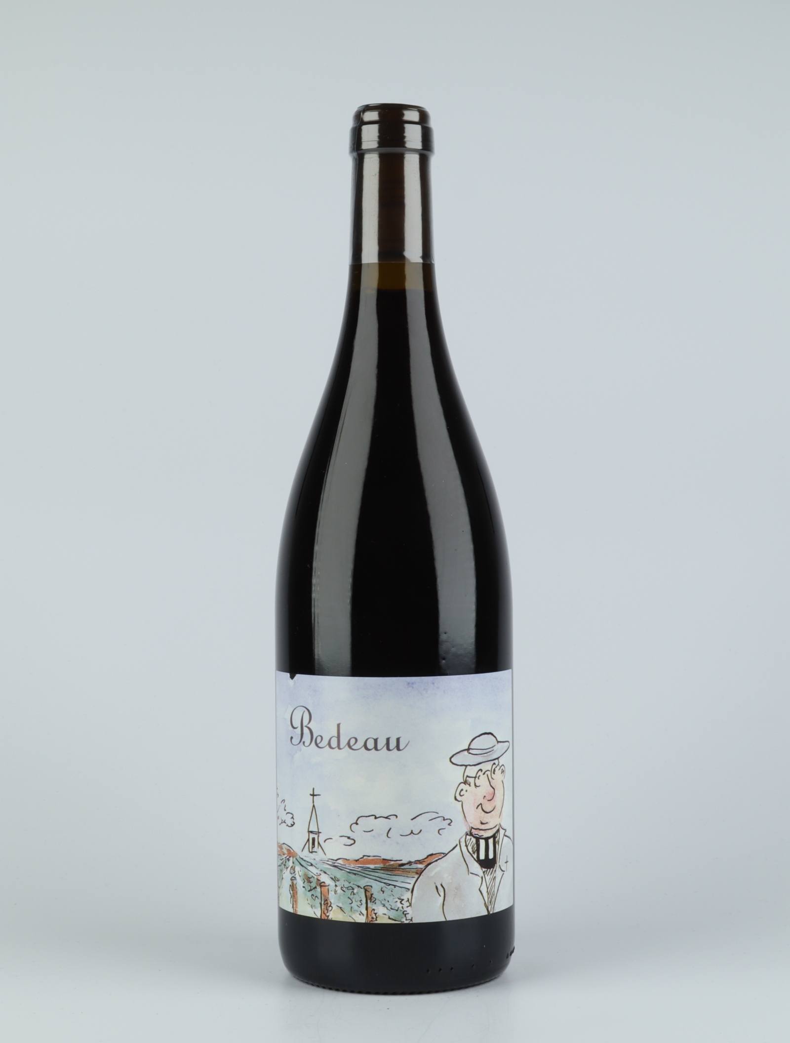 A bottle 2018 Bourgogne Rouge - Bedeau Red wine from Frédéric Cossard, Burgundy in France