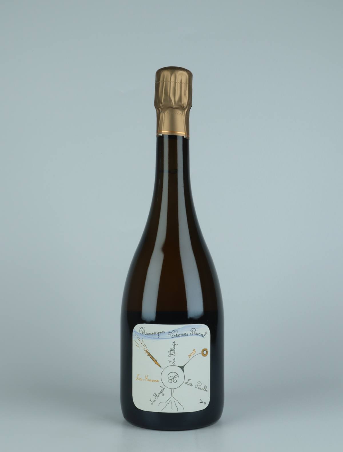 En flaske 2018 Chamery 1. Cru - La Masure Mousserende fra Thomas Perseval, Champagne i Frankrig