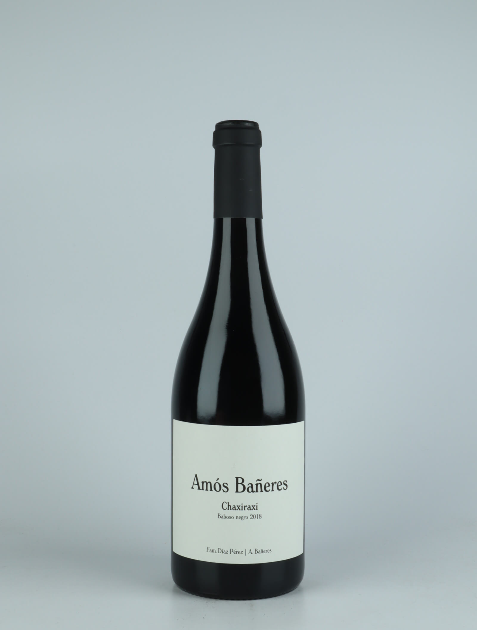 En flaske 2018 Chaxiraxi - Baboso Negro Rødvin fra Amós Bañeres, Tenerife i Spanien