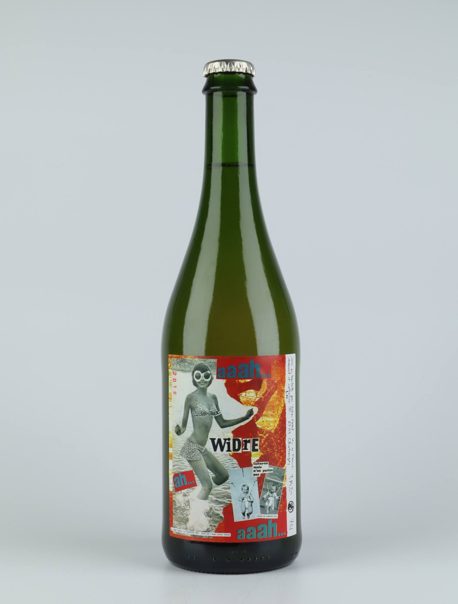 A bottle 2018 Cuvée Widre Cider from Yahou Fatal, Auvergne in France