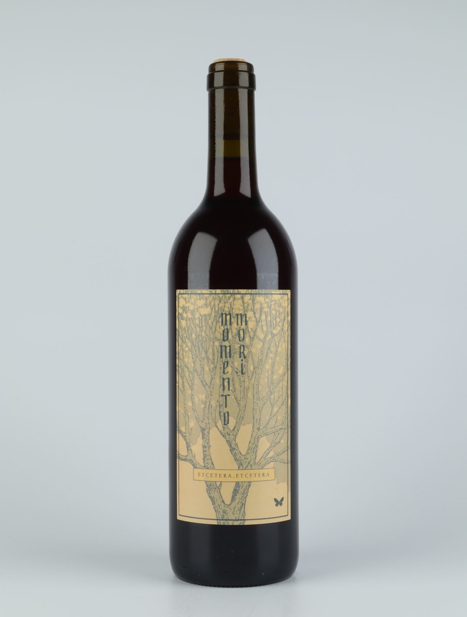 A bottle 2018 Etc Etc Red wine from Momento Mori, Victoria in Australia