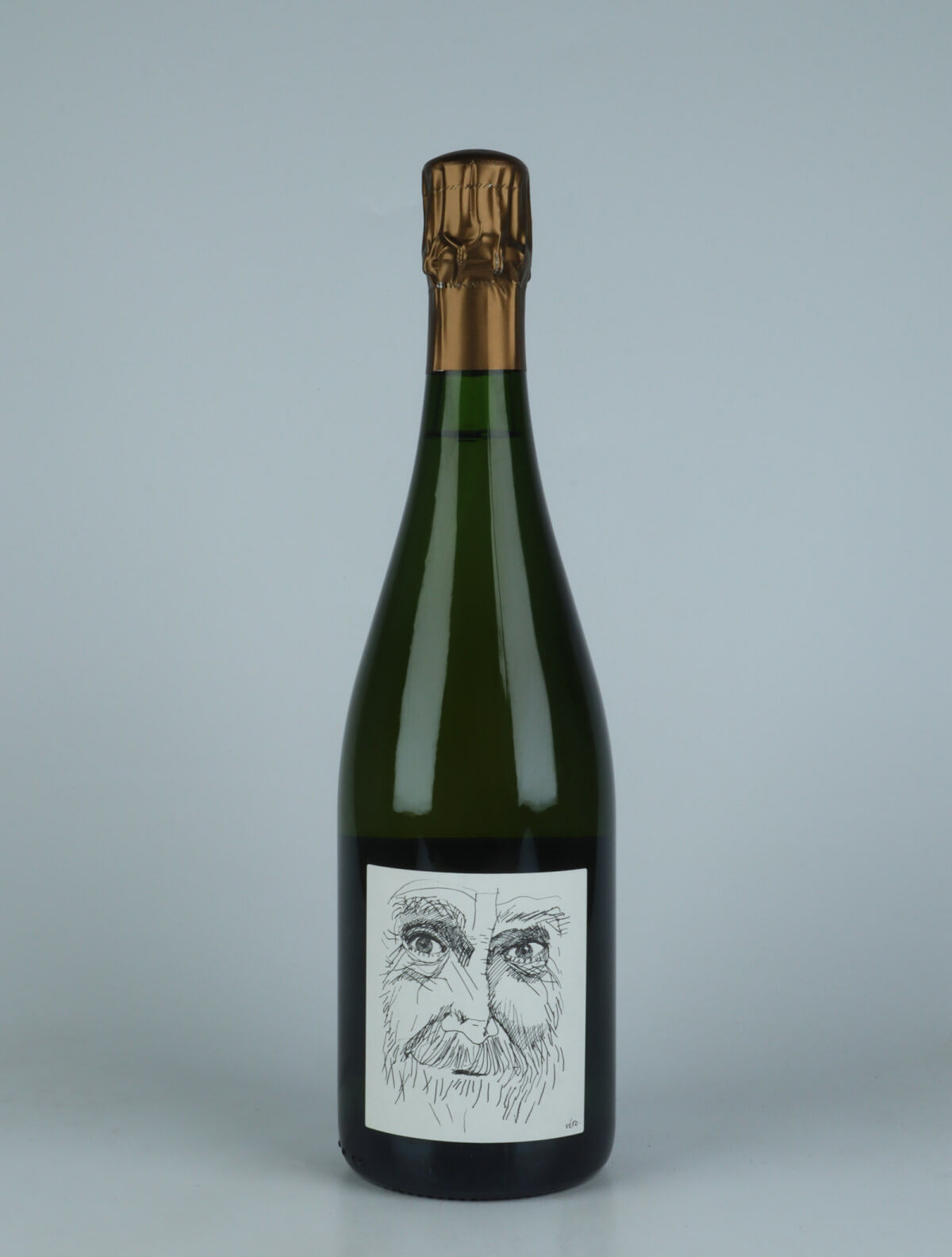 A bottle 2018 Heraclite - Pinot Meunier - Brut Nature Sparkling from Stroebel, Champagne in France