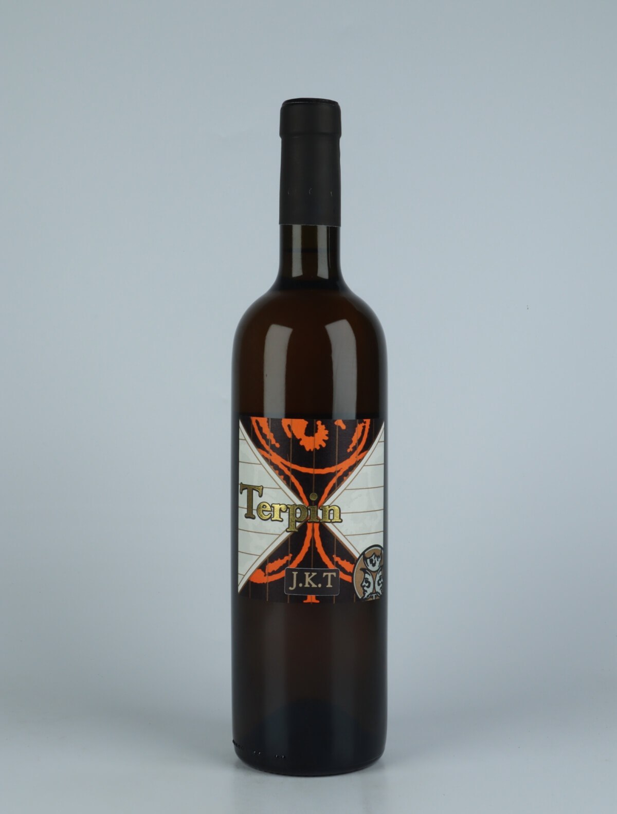 En flaske 2018 Jakot Orange vin fra Franco Terpin, Friuli i Italien