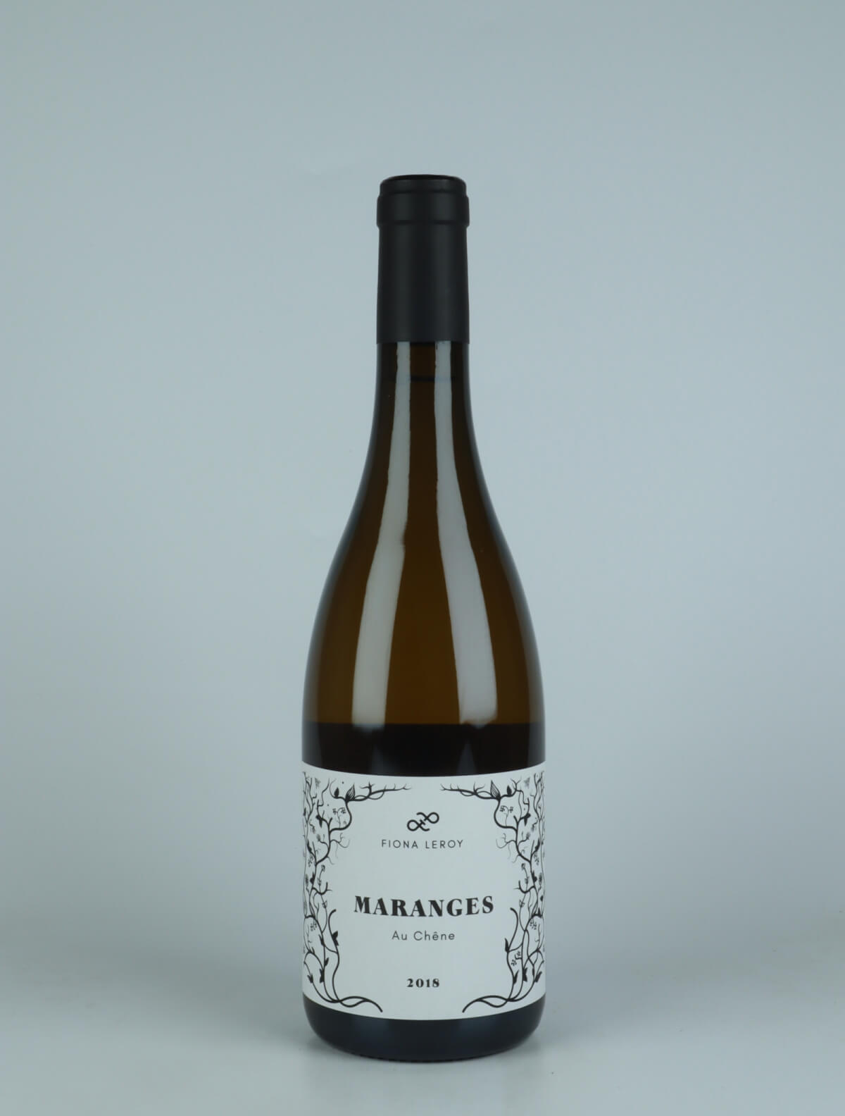 A bottle 2018 Maranges Blanc - Au Chêne White wine from Fiona Leroy, Burgundy in France