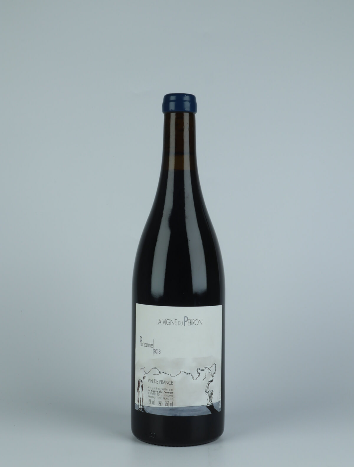 En flaske 2018 Persanne Rødvin fra Domaine du Perron, Bugey i Frankrig