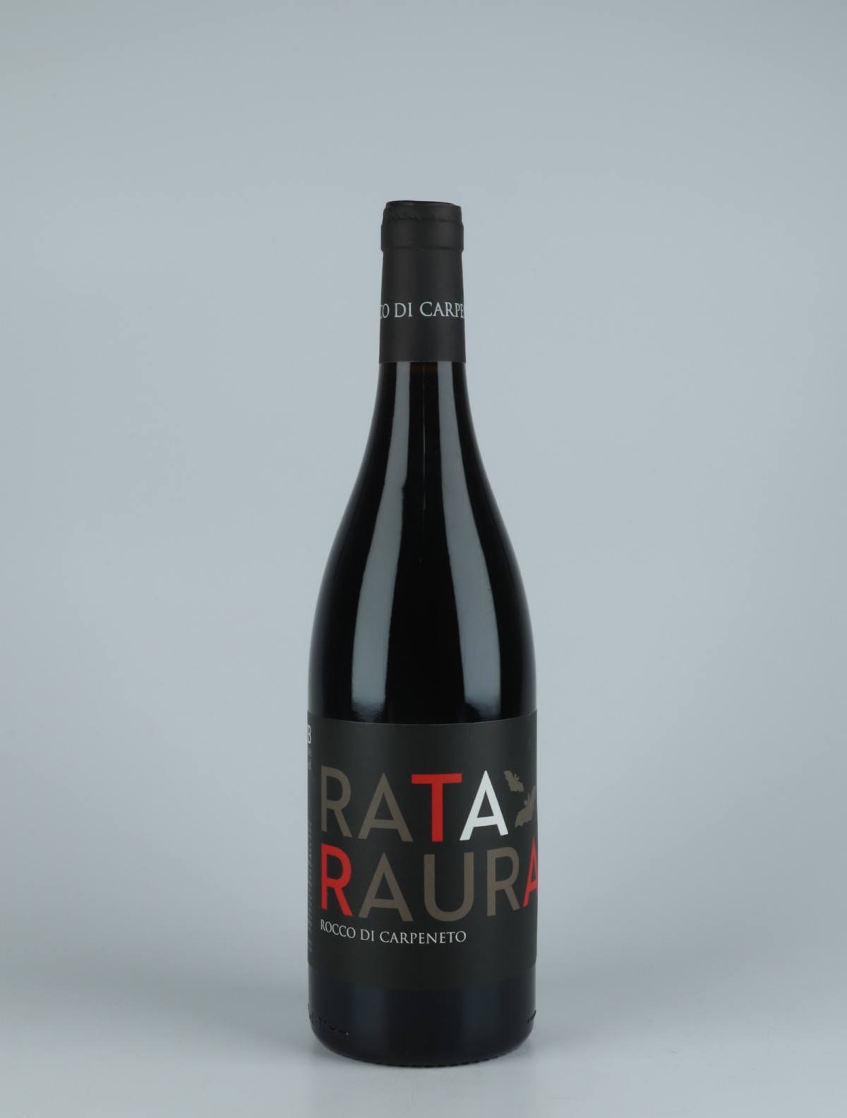 A bottle 2018 Rataraura Red wine from Rocco di Carpeneto, Piedmont in Italy