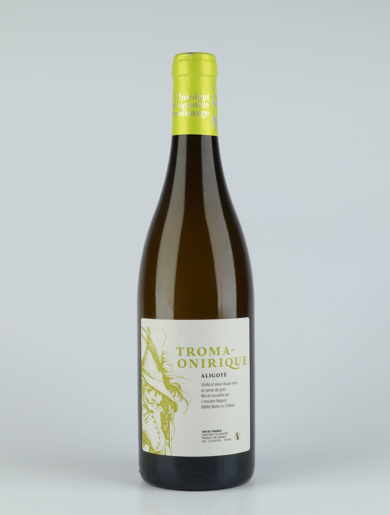 A bottle 2018 Troma-Onirique White wine from François Ecot, Burgundy in France