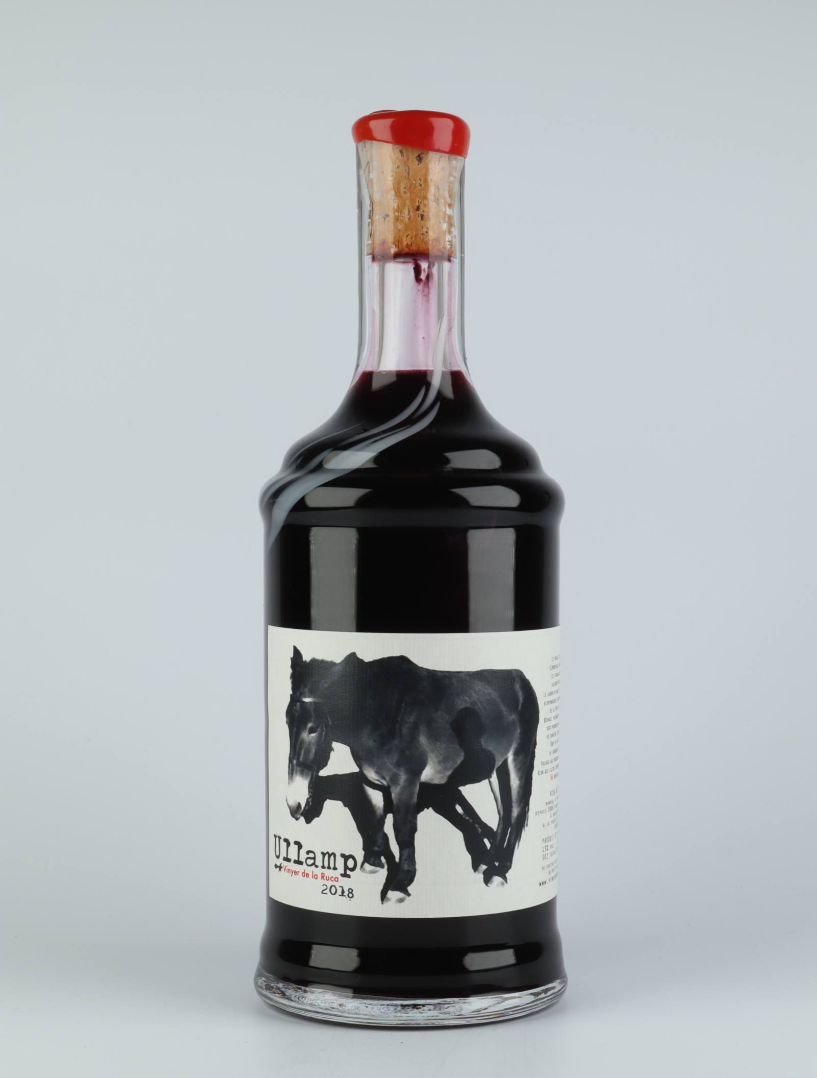 A bottle 2018 Ullamp Red wine from Vinyer de la Ruca, Rousillon in France