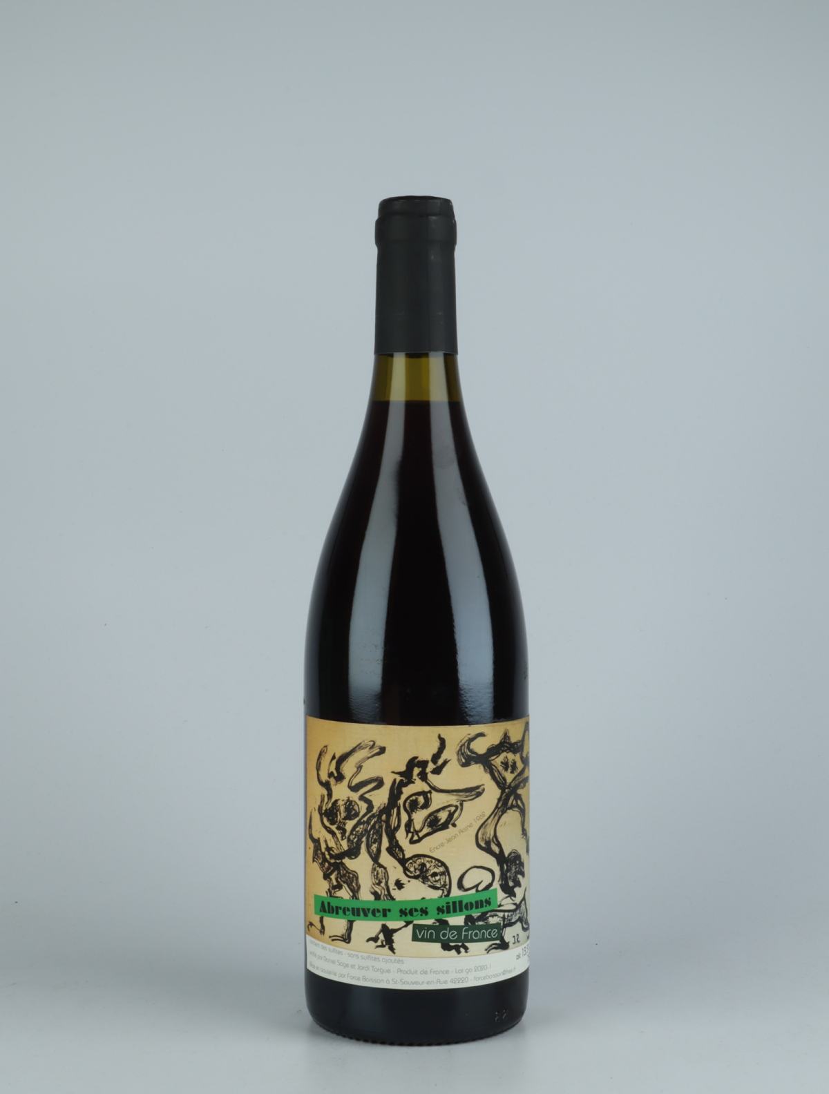 En flaske 2019 Abreuver ses Sillons Rødvin fra Daniel Sage, Haute-Loire i Frankrig