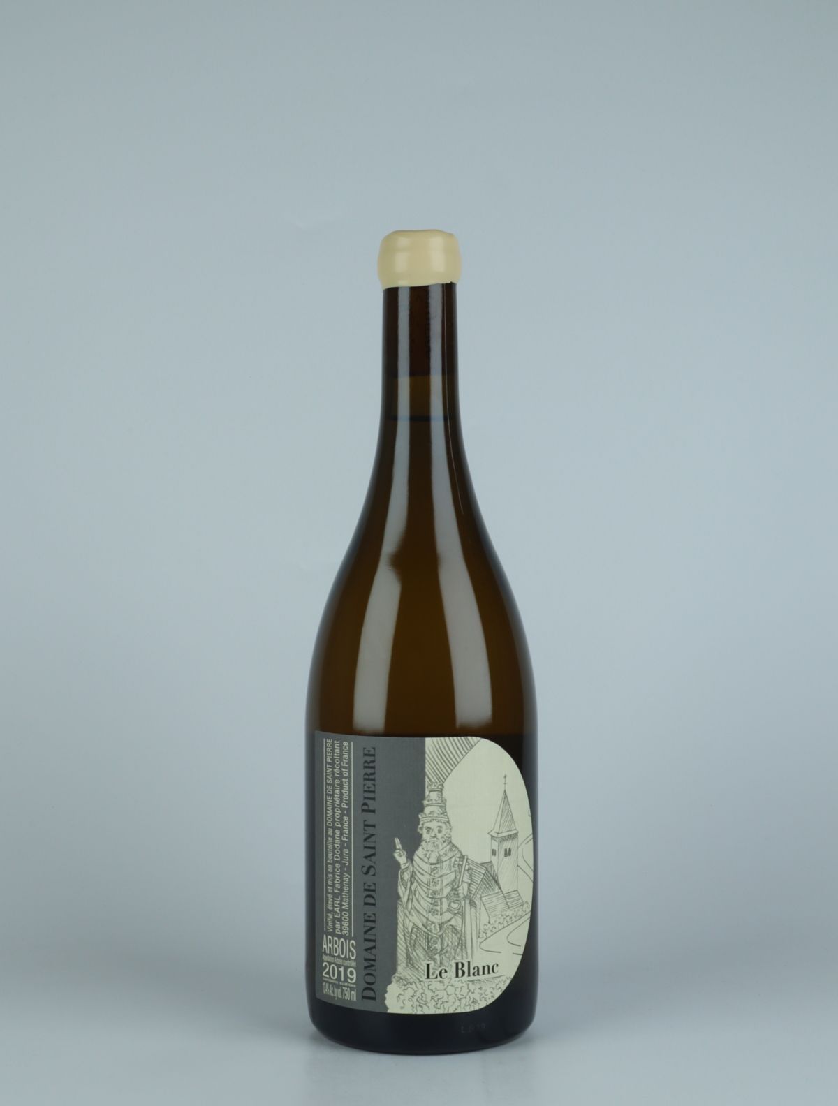 En flaske 2019 Arbois Blanc - Les Blanc Vin Hvidvin fra Domaine de Saint Pierre, Jura i Frankrig