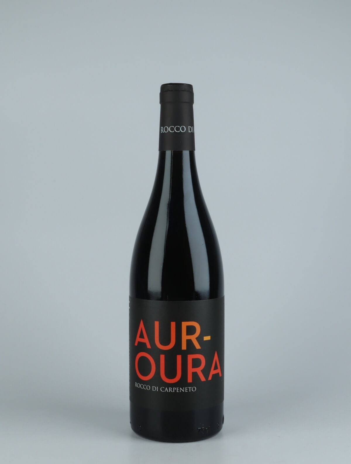 A bottle 2019 Aur-Oura Red wine from Rocco di Carpeneto, Piedmont in Italy