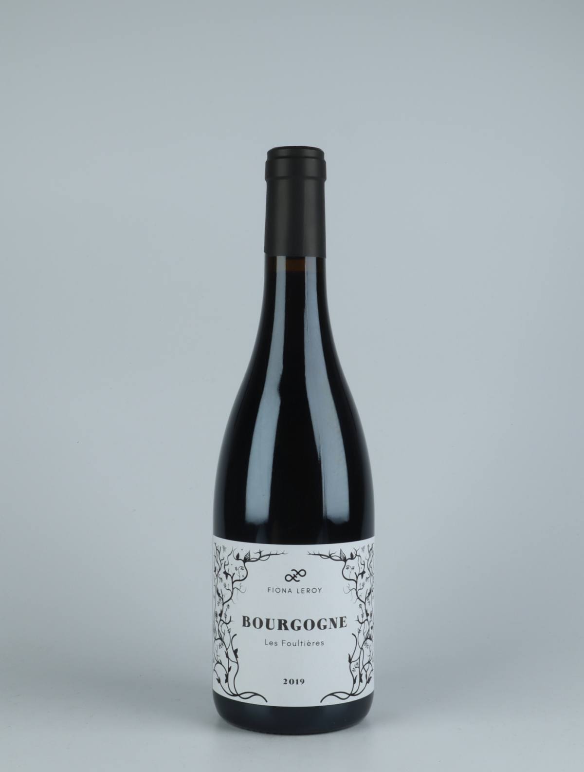 A bottle 2019 Bourgogne Rouge - Les Foultières Red wine from Fiona Leroy, Burgundy in France