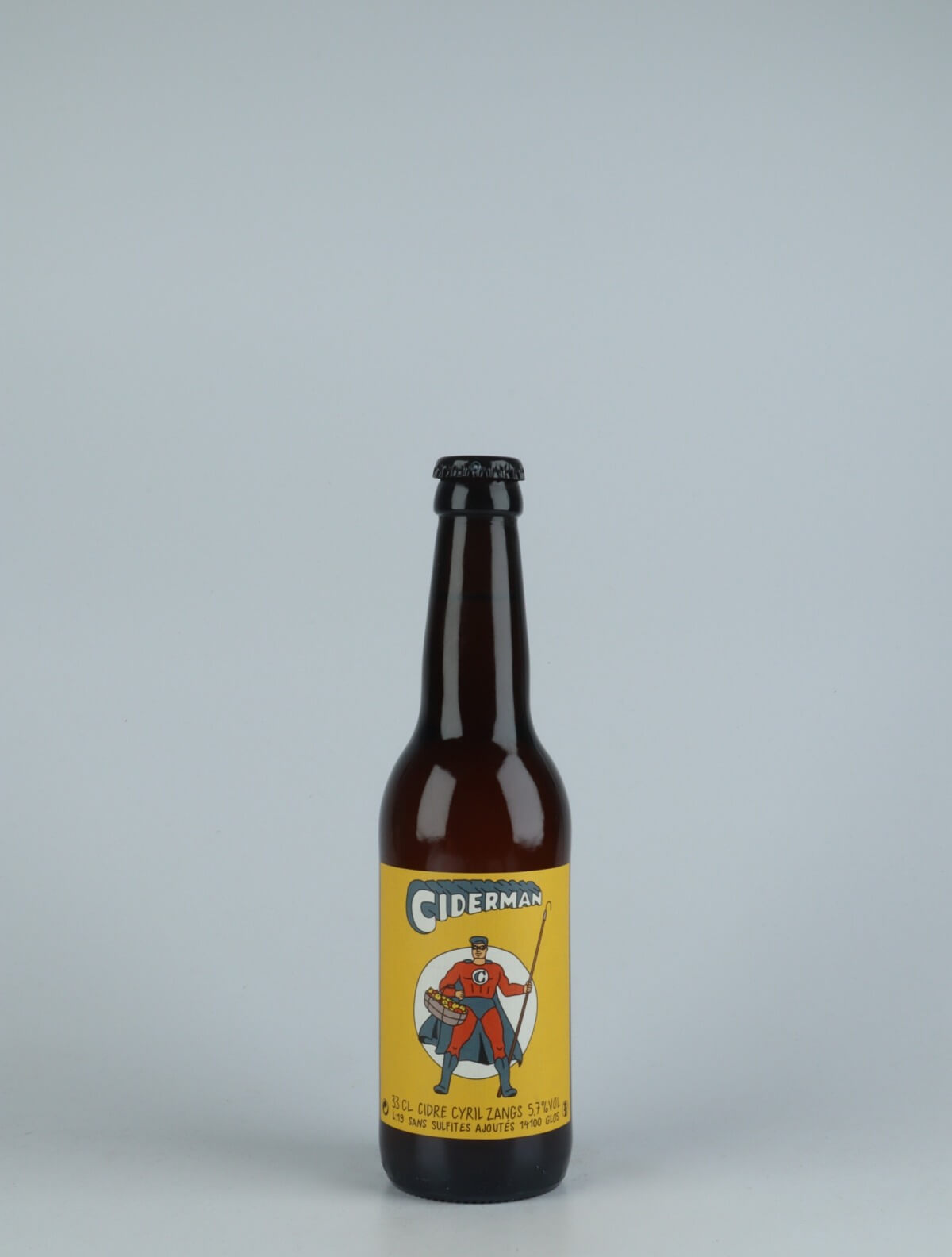 A bottle 2019 Ciderman Cider from Cyril Zangs, Normandy in France