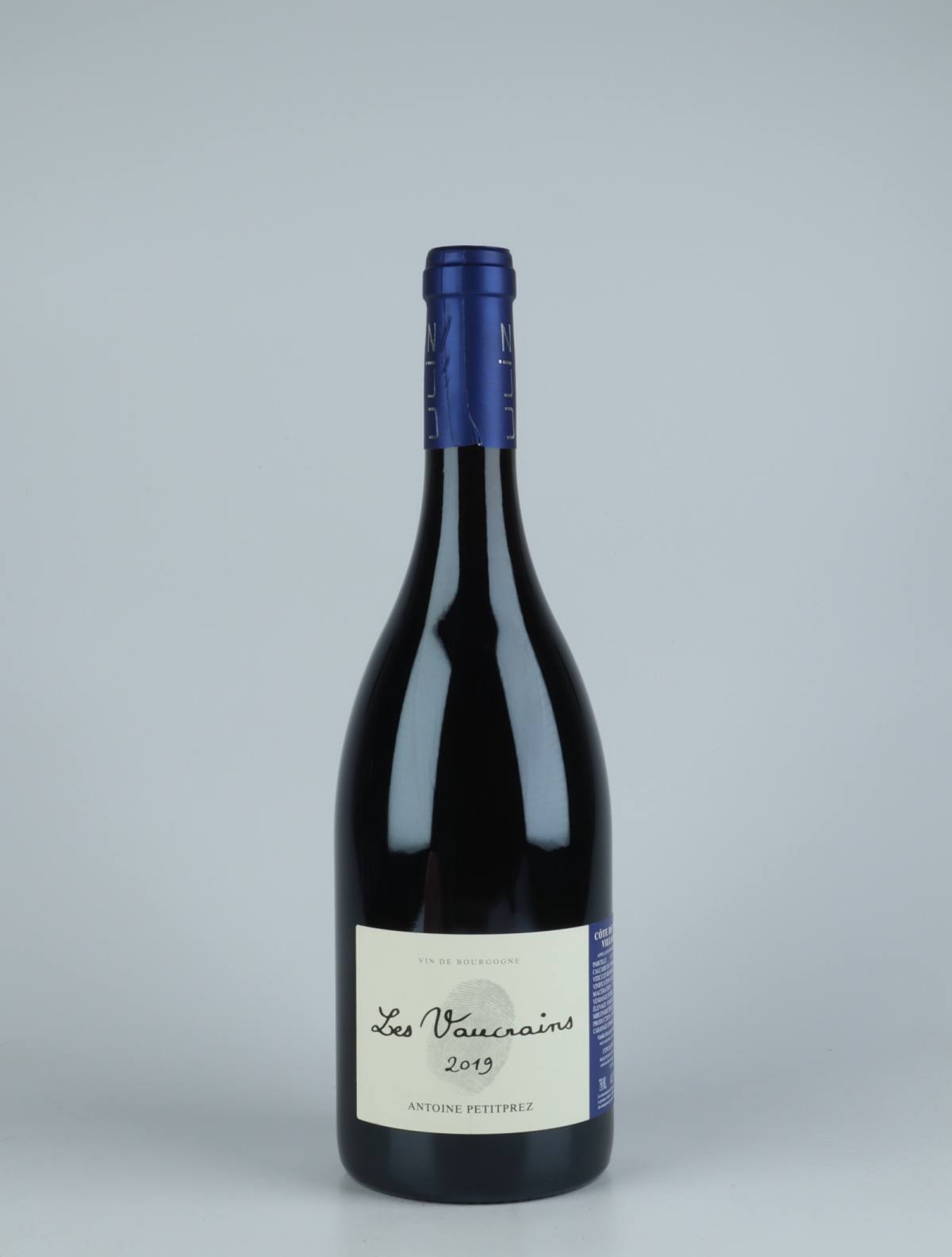 En flaske 2019 Côtes de Nuits Villages - Les Vaucrains Rødvin fra Antoine Petitprez, Bourgogne i Frankrig