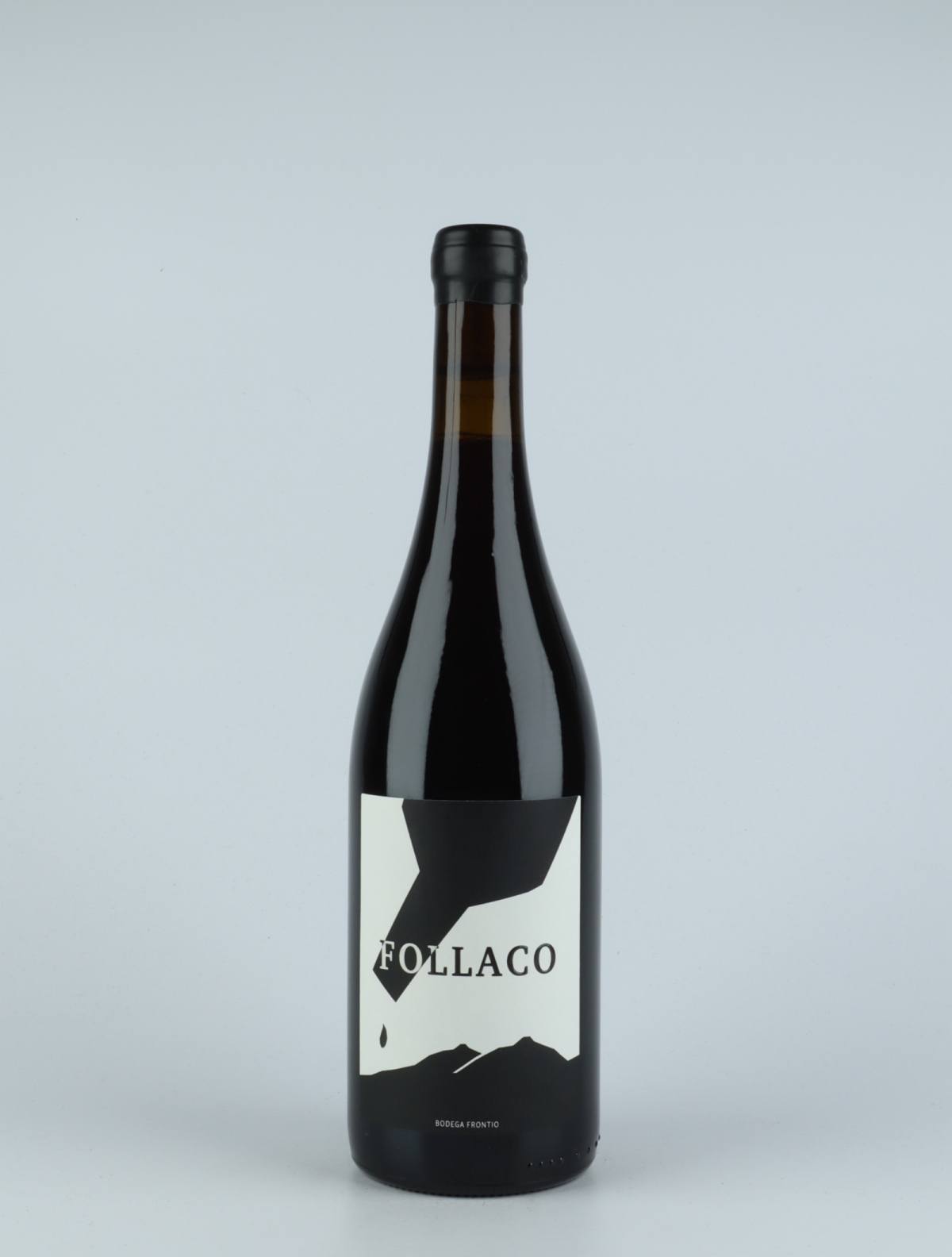 A bottle 2019 Follaco Red wine from Bodega Frontio, Arribes in Spain