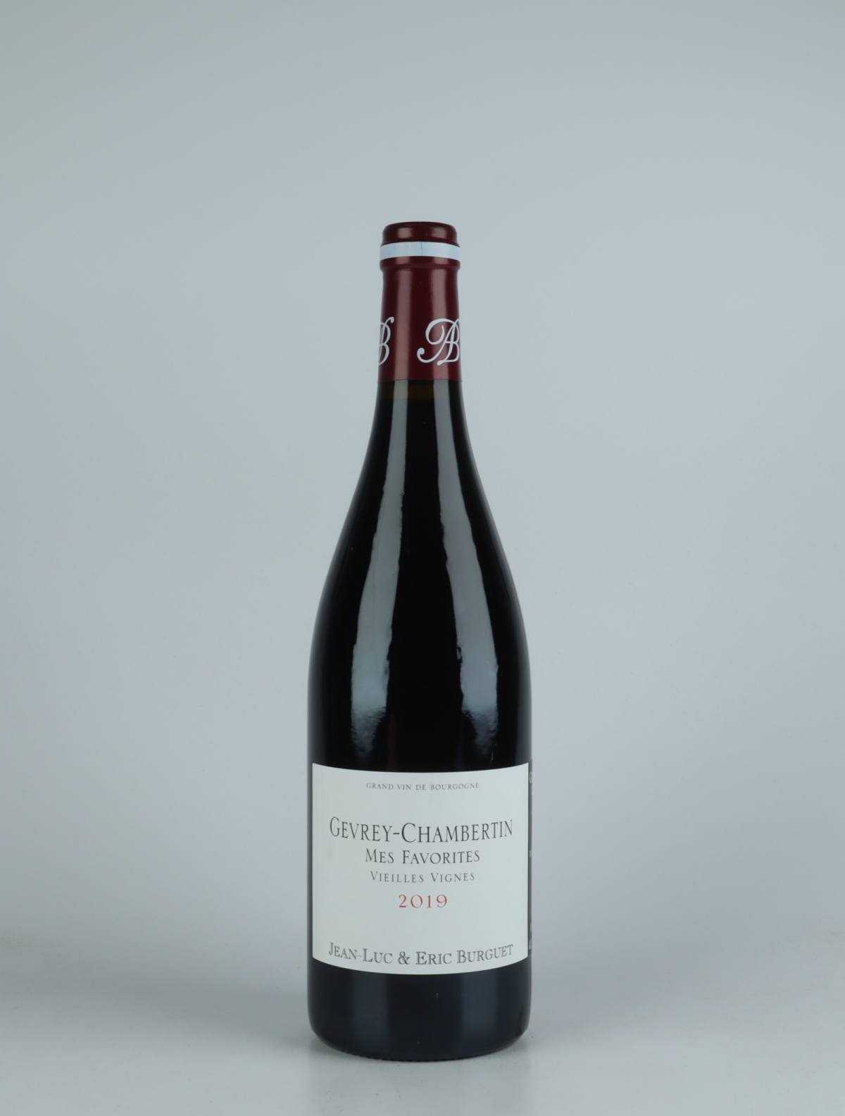 En flaske 2019 Gevrey-Chambertin - Mes Favorites Rødvin fra Jean-Luc & Eric Burguet, Bourgogne i Frankrig