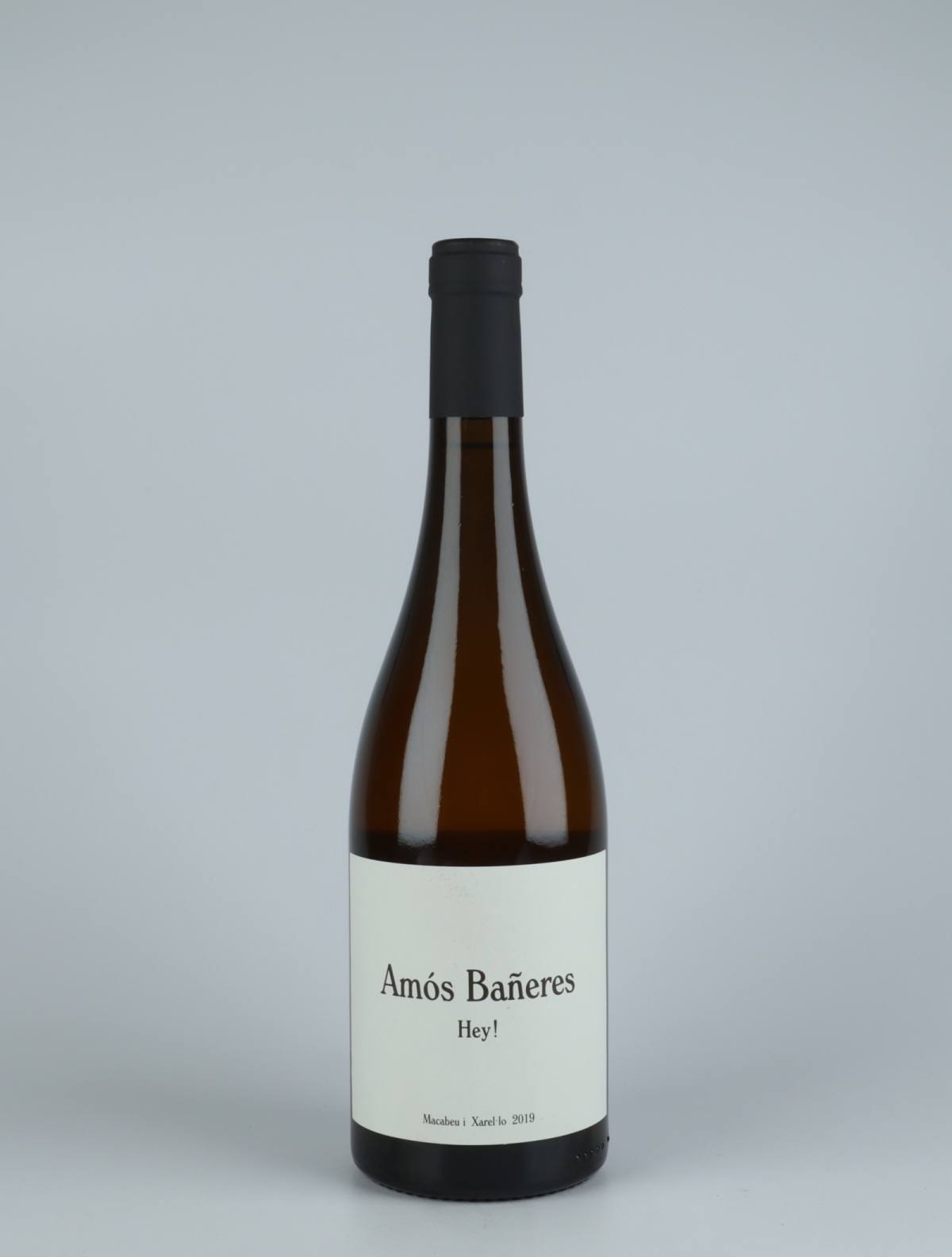 A bottle 2019 Hey! White wine from Amós Bañeres, Penedès in Spain
