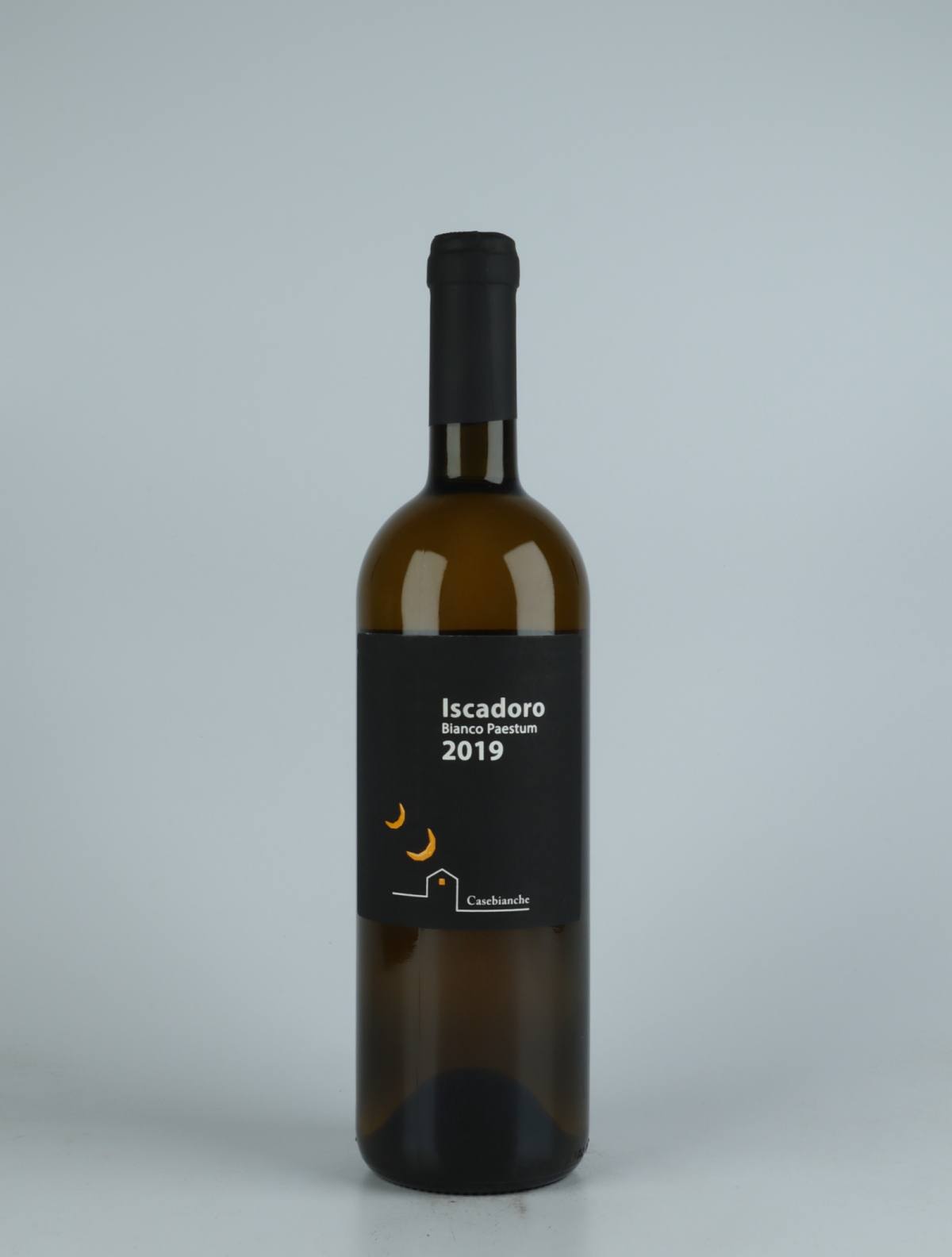 A bottle 2019 Iscadoro Orange wine from Casebianche, Campania in Italy