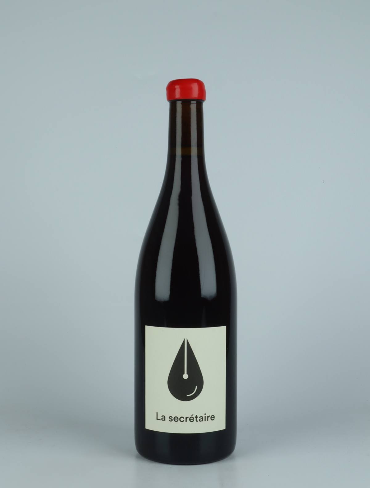 A bottle 2019 La Secrétaire Red wine from The Office, Loire in France