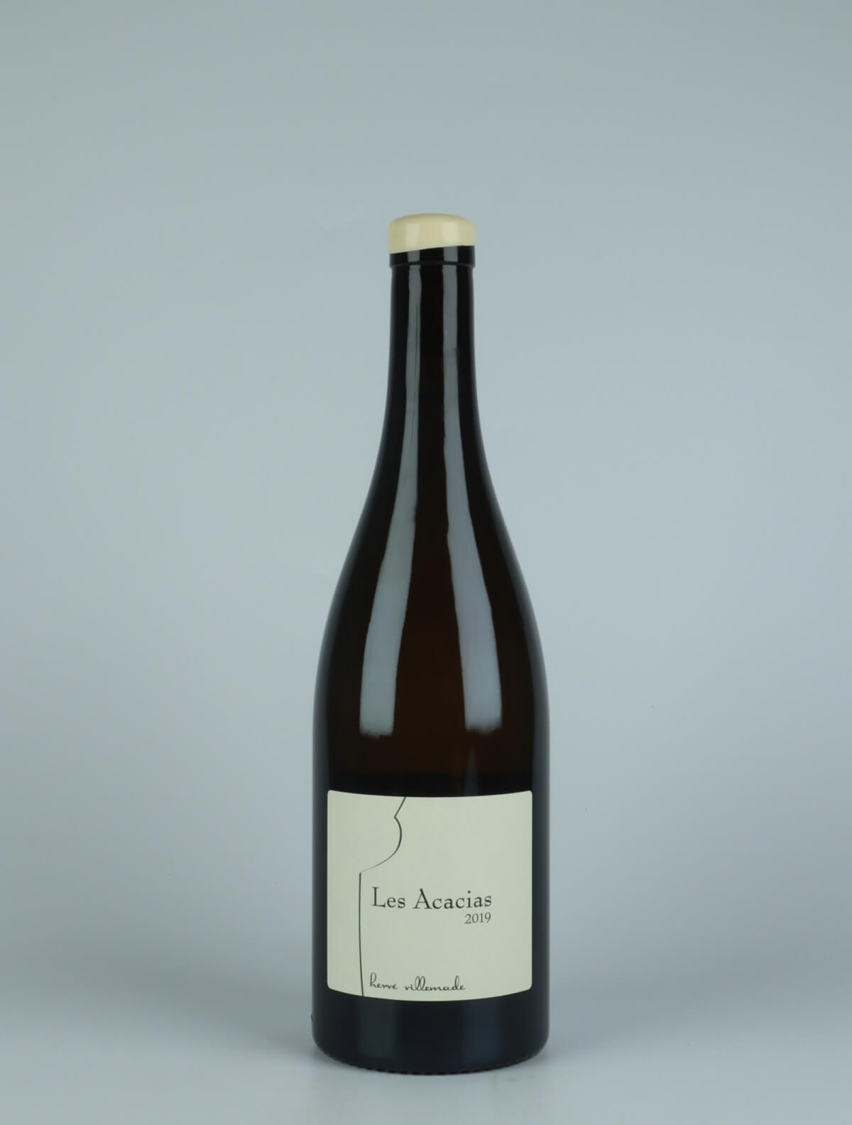 En flaske 2019 Les Acacias Hvidvin fra Hervé Villemade, Loire i Frankrig