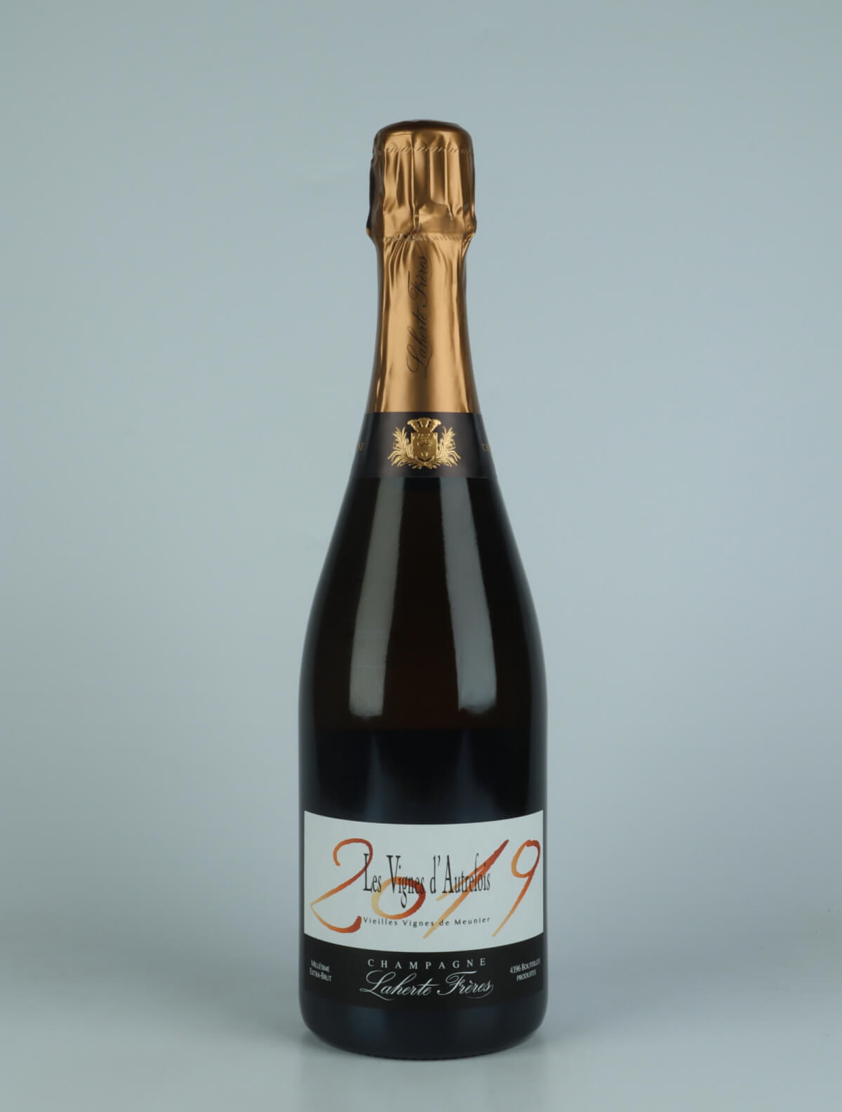 A bottle 2019 Les Vignes d'Autrefois Sparkling from Laherte Frères, Champagne in France