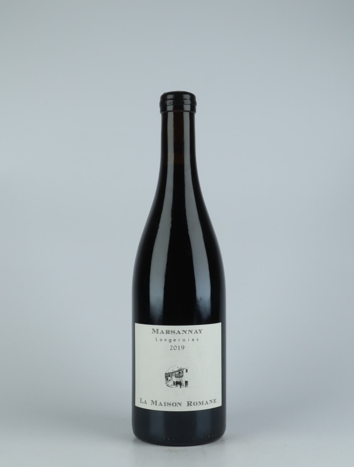 A bottle 2019 Marsannay - Longeroies Red wine from La Maison Romane, Burgundy in France